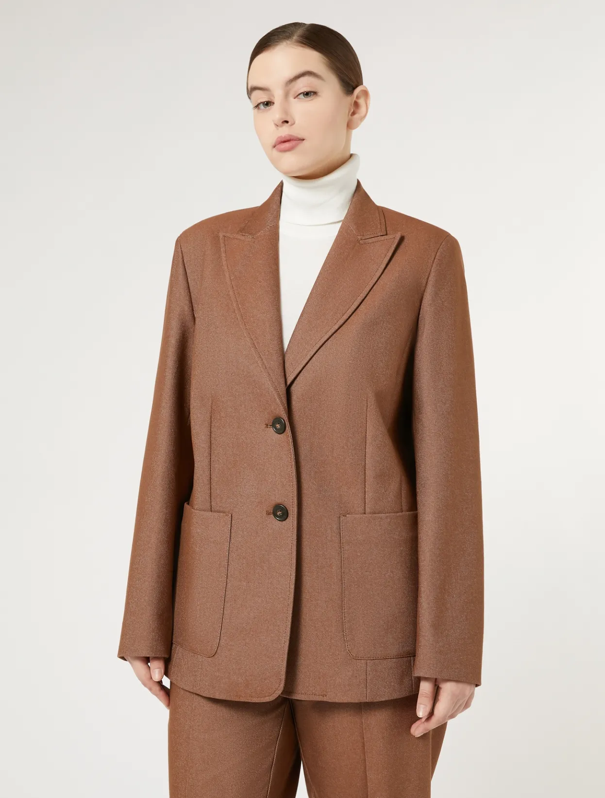 Jacket & Blazers | Jacket & Blazers | Marina Rinaldi Cotton blazer jacket BRONZE