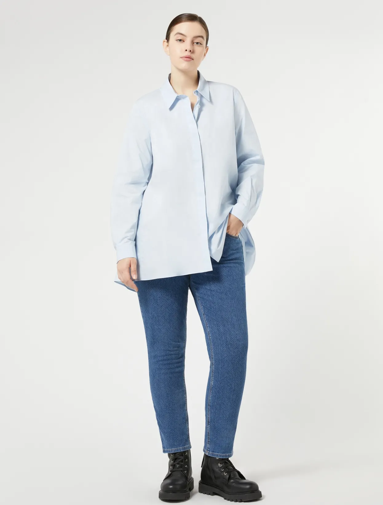 Trousers & Jeans | Trousers & Jeans | Marina Rinaldi Cotton denim jeans BLUEJEANS