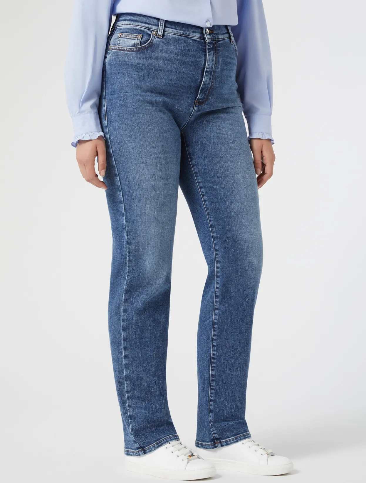 Trousers & Jeans | Trousers & Jeans | Marina Rinaldi Cotton denim jeans NAVY