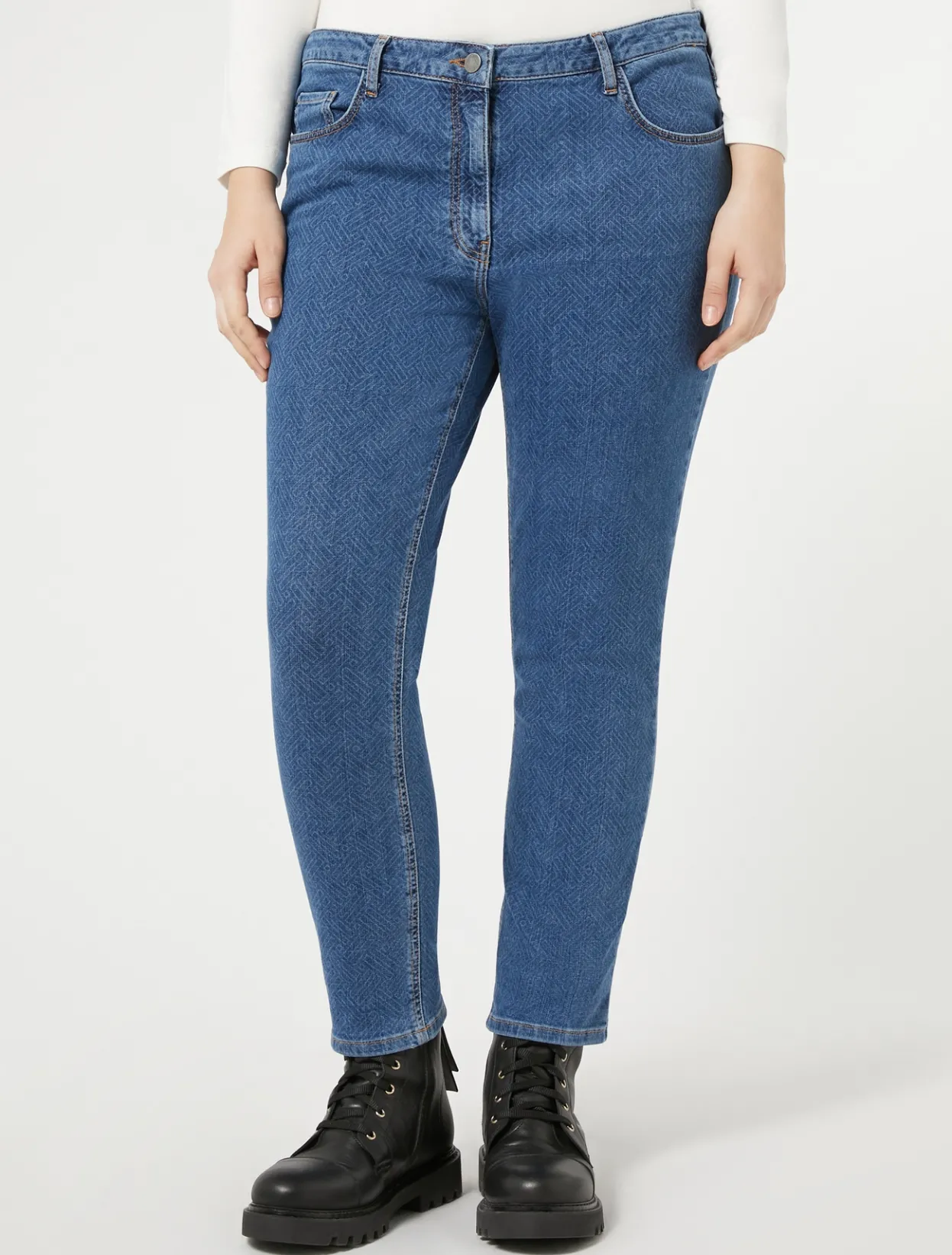 Trousers & Jeans | Trousers & Jeans | Marina Rinaldi Cotton denim jeans BLUEJEANS