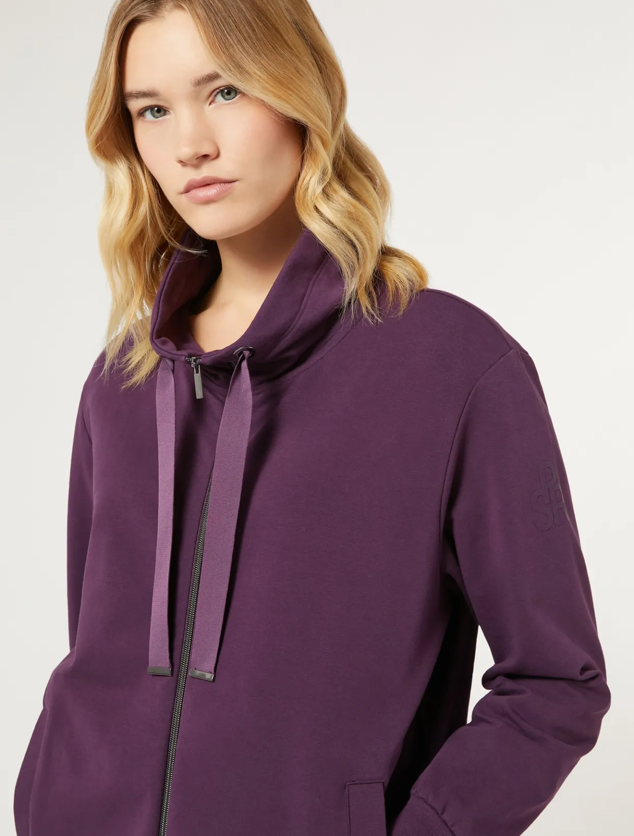 Jacket & Blazers | Jacket & Blazers | Marina Rinaldi Cotton fleece jacket PURPLE