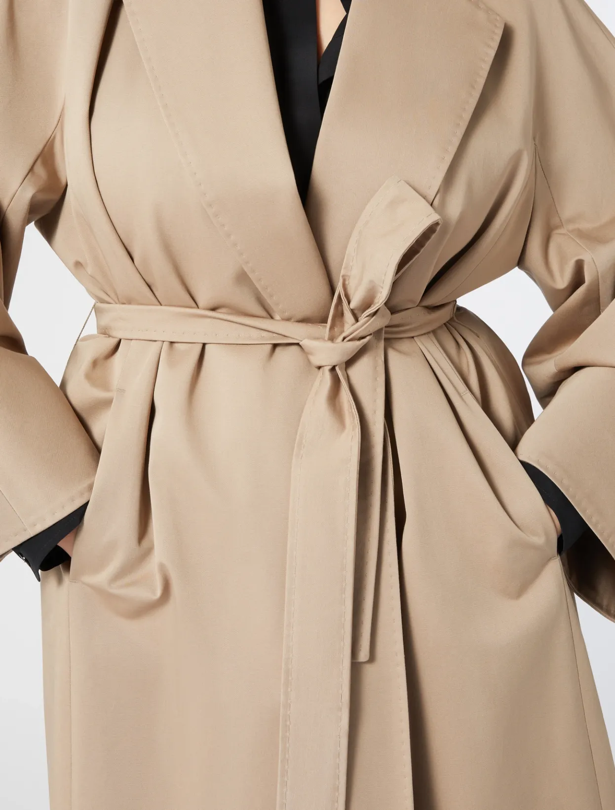 Coats | Coats | Marina Rinaldi Cotton gabardine raincoat HAZELNUTBROWN