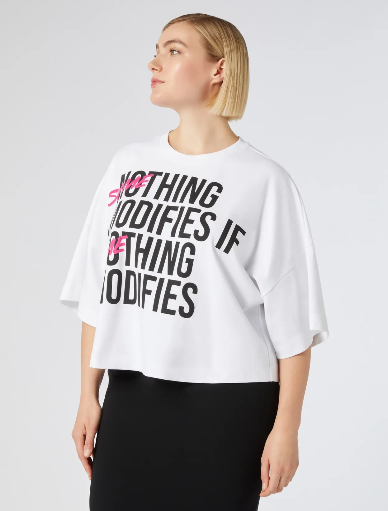 Tops & T-Shirts | Tops & T-Shirts | Marina Rinaldi Cotton jersey T-shirt OPTICALWHITE