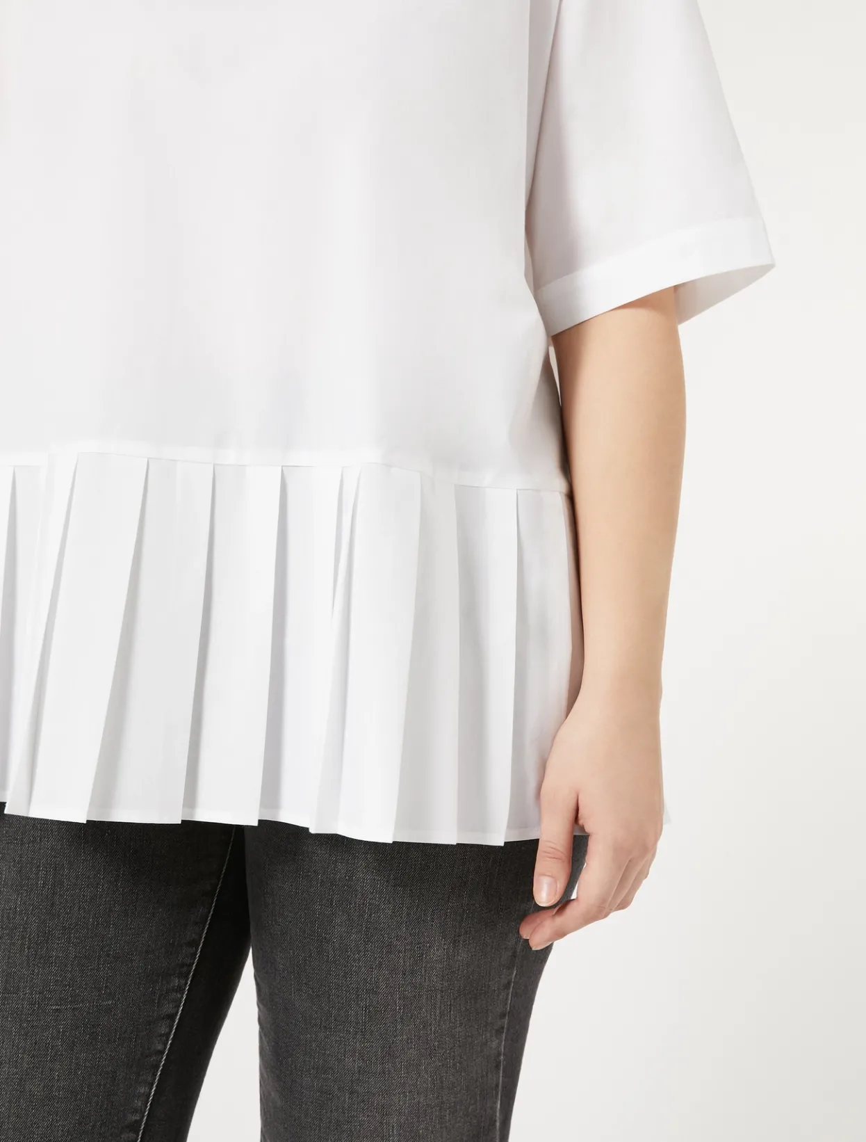 Blouses & Shirts | Blouses & Shirts | Marina Rinaldi Cotton poplin blouse WHITE