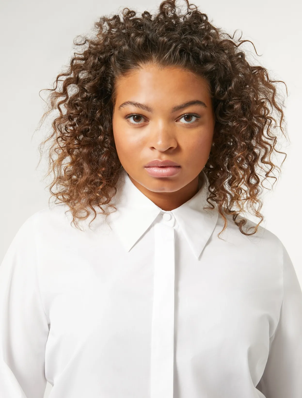 Blouses & Shirts | Blouses & Shirts | Marina Rinaldi Cotton poplin shirt OPTICALWHITE