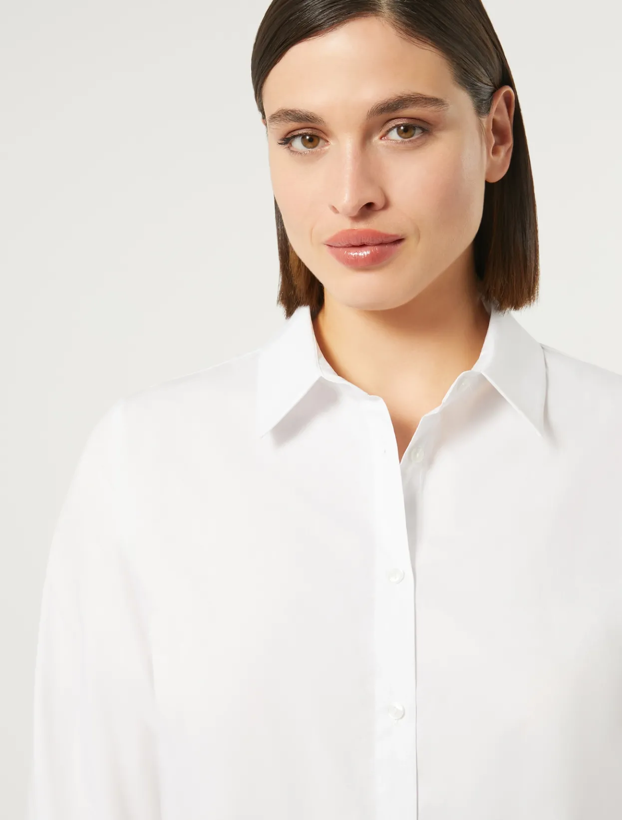 Blouses & Shirts | Blouses & Shirts | Marina Rinaldi Cotton poplin shirt OPTICALWHITE