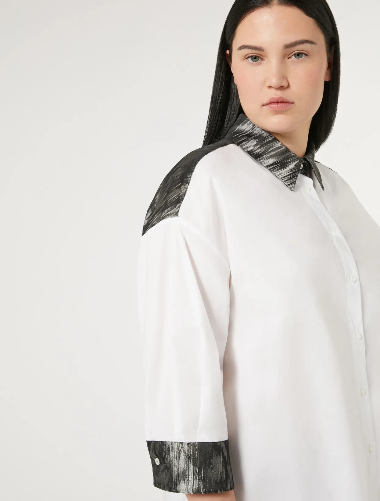 Blouses & Shirts | Blouses & Shirts | Marina Rinaldi Cotton poplin shirt OPTICALWHITE