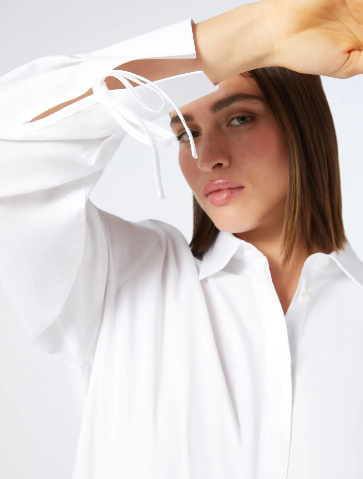 Blouses & Shirts | Blouses & Shirts | Marina Rinaldi Cotton poplin shirt OPTICALWHITE