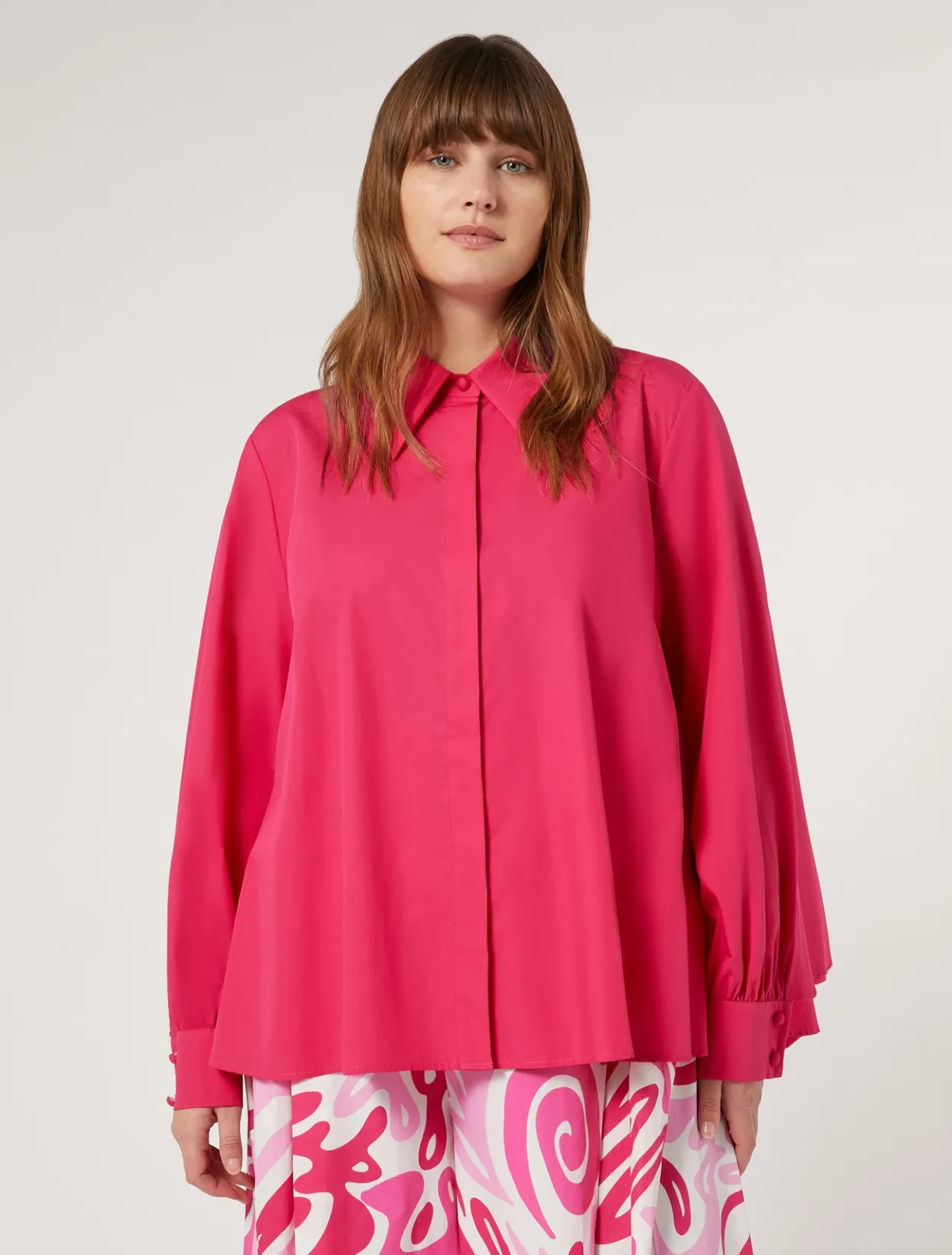 Blouses & Shirts | Blouses & Shirts | Marina Rinaldi Cotton shirt FUCHSIA