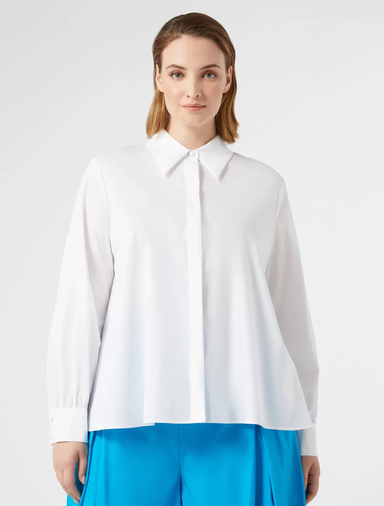 Blouses & Shirts | Blouses & Shirts | Marina Rinaldi Cotton shirt OPTICALWHITE