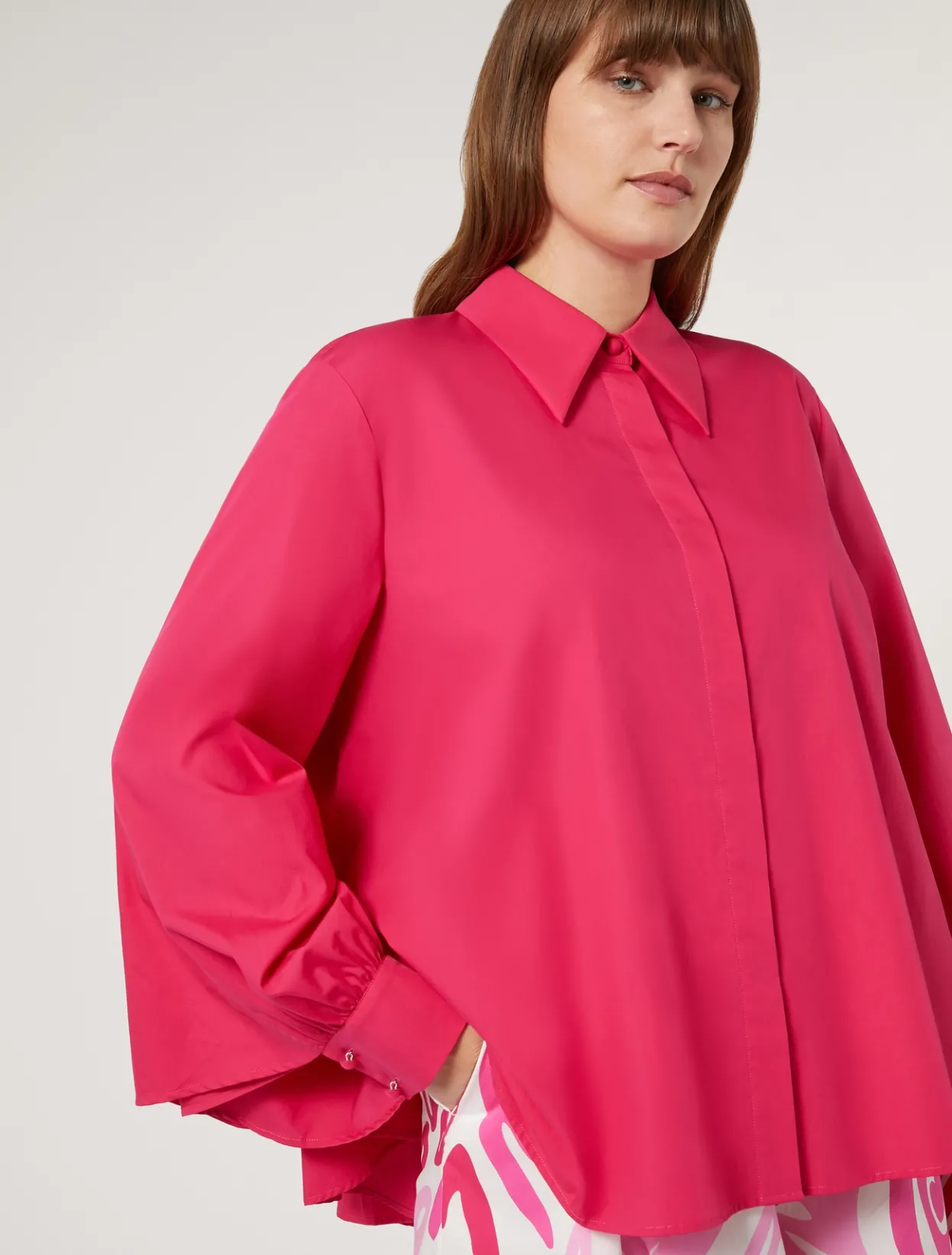 Blouses & Shirts | Blouses & Shirts | Marina Rinaldi Cotton shirt FUCHSIA