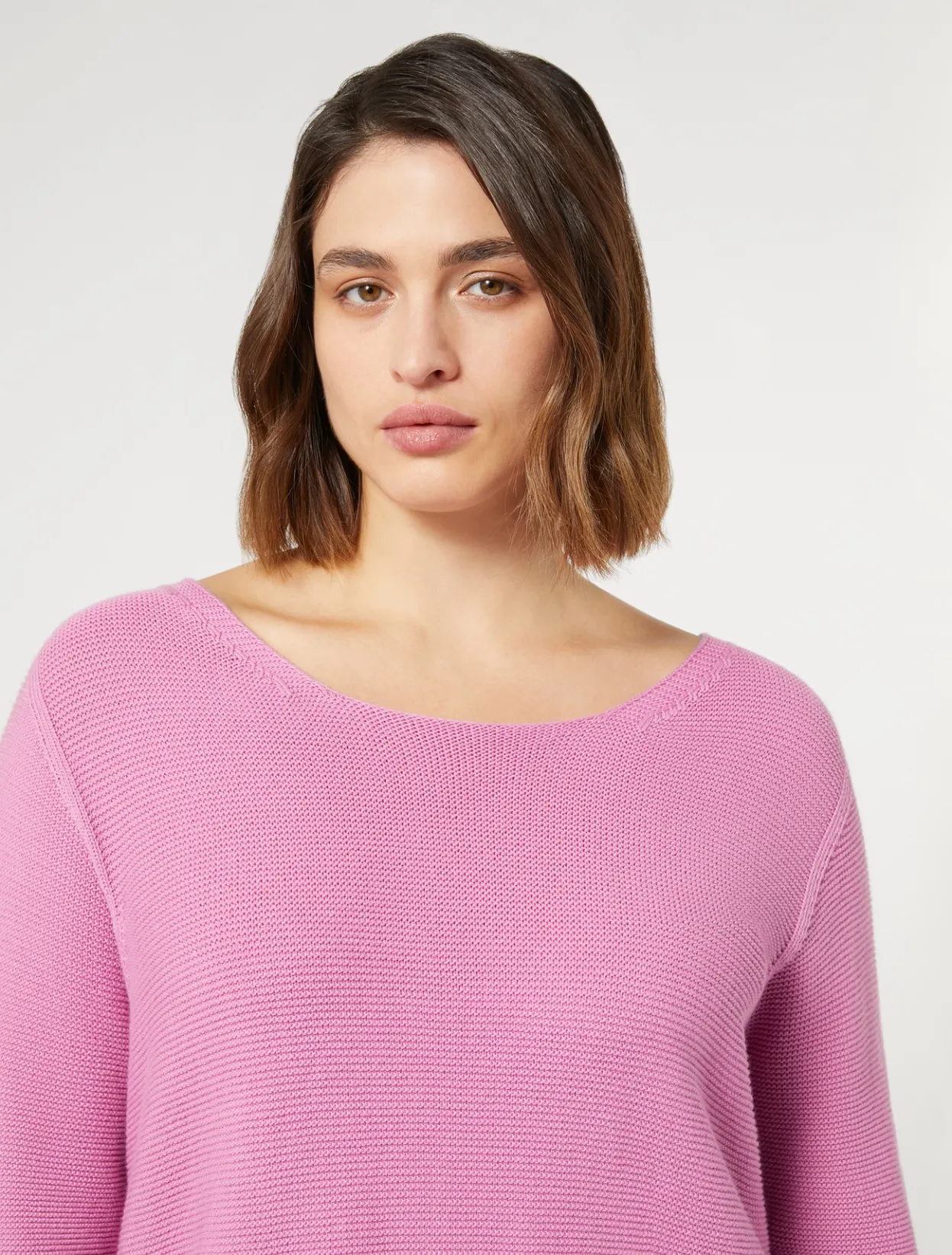 Knitwear | Knitwear | Marina Rinaldi Cotton sweater PINK