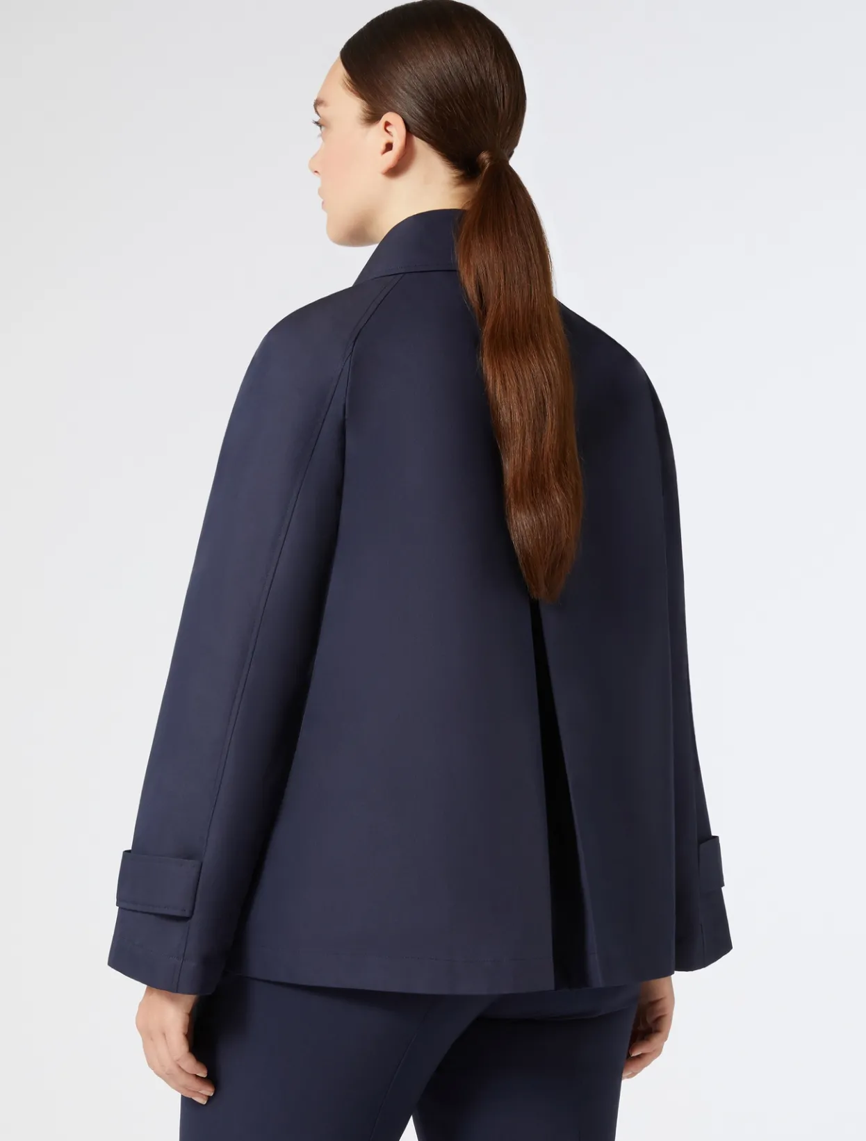 Coats | Coats | Marina Rinaldi Cotton-blend twill raincoat MIDNIGHTBLUE