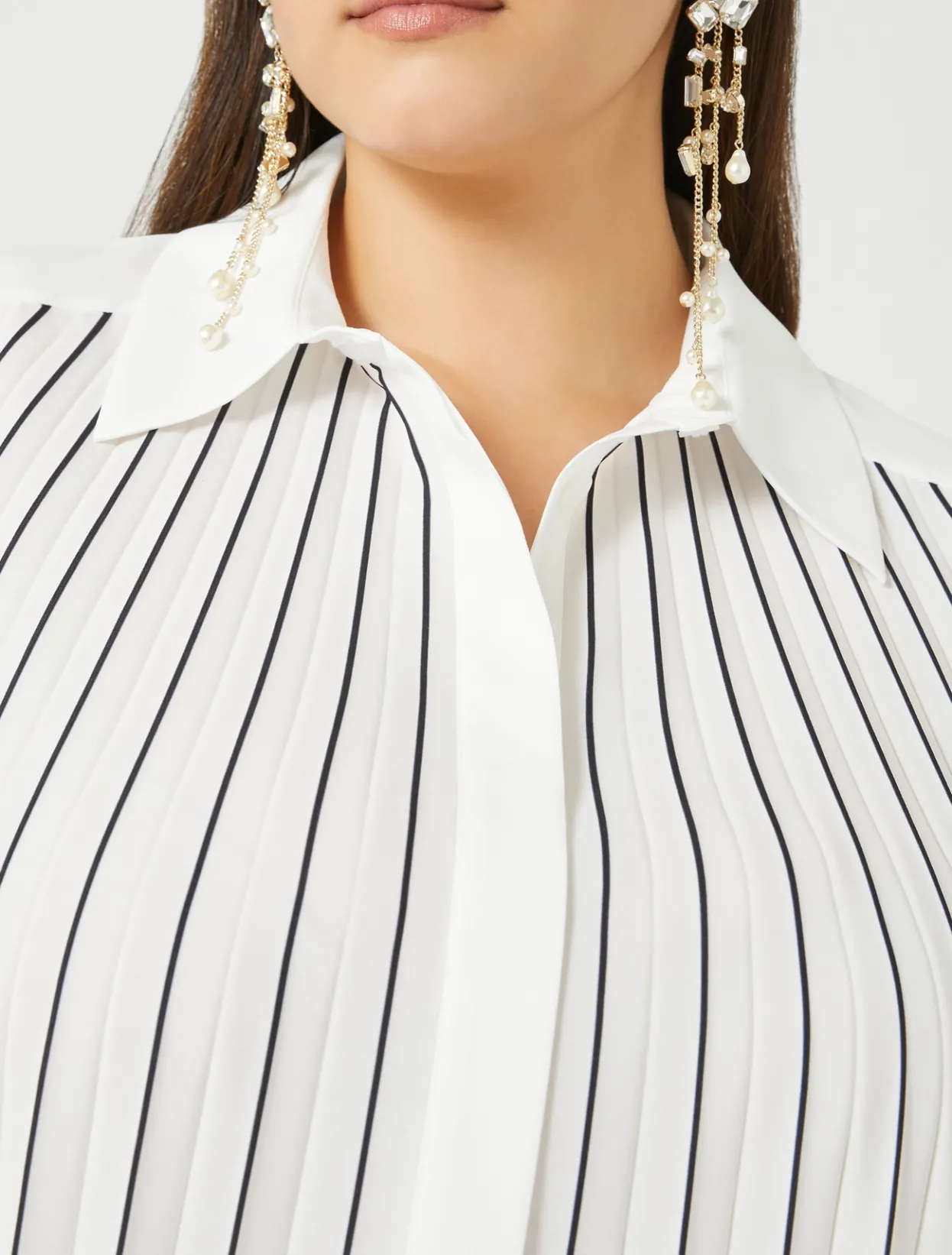 Blouses & Shirts | Blouses & Shirts | Marina Rinaldi Crepe de chine shirt WHITEBLACK