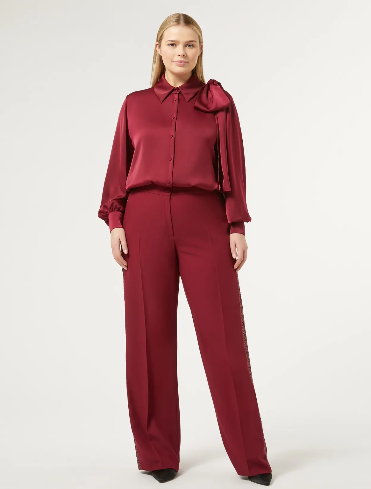 Trousers & Jeans | Trousers & Jeans | Marina Rinaldi Crepe envers satin trousers RUBY