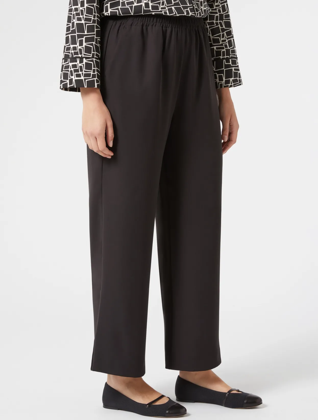 Trousers & Jeans | Trousers & Jeans | Marina Rinaldi Crepe envers satin trousers BLACK