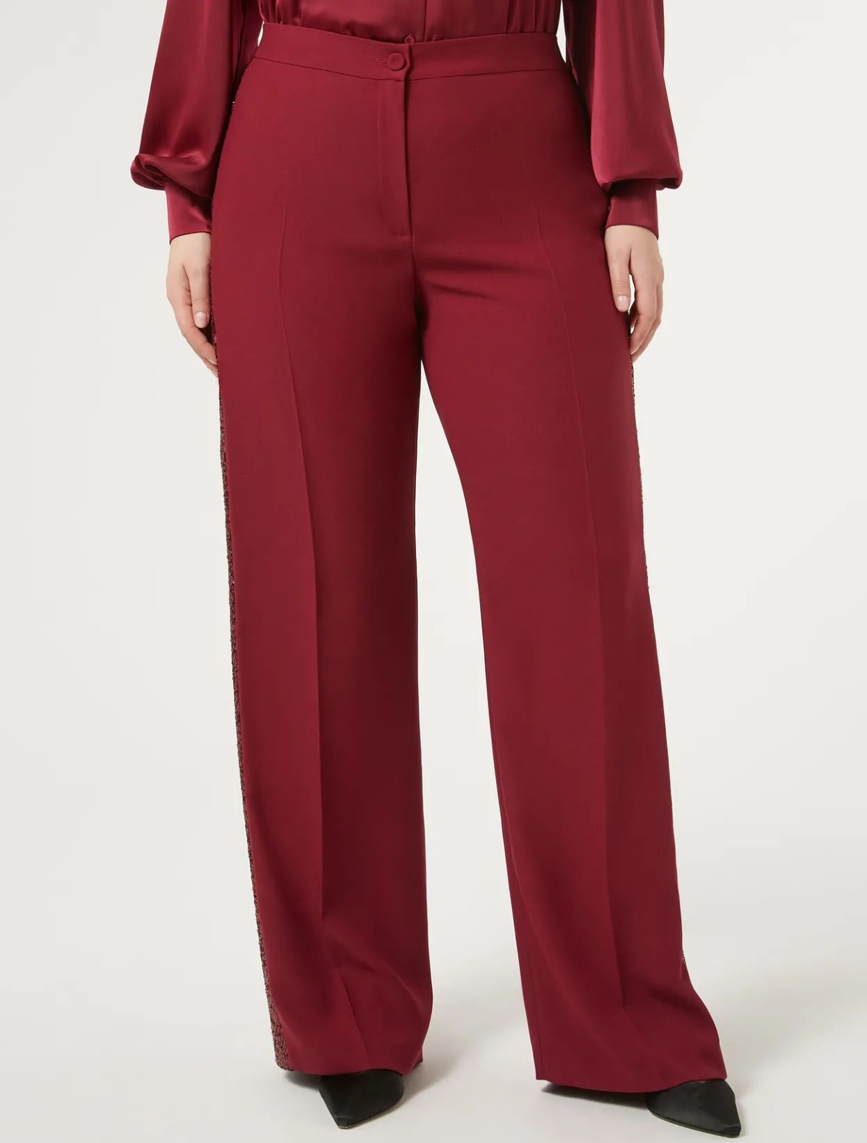 Trousers & Jeans | Trousers & Jeans | Marina Rinaldi Crepe envers satin trousers RUBY