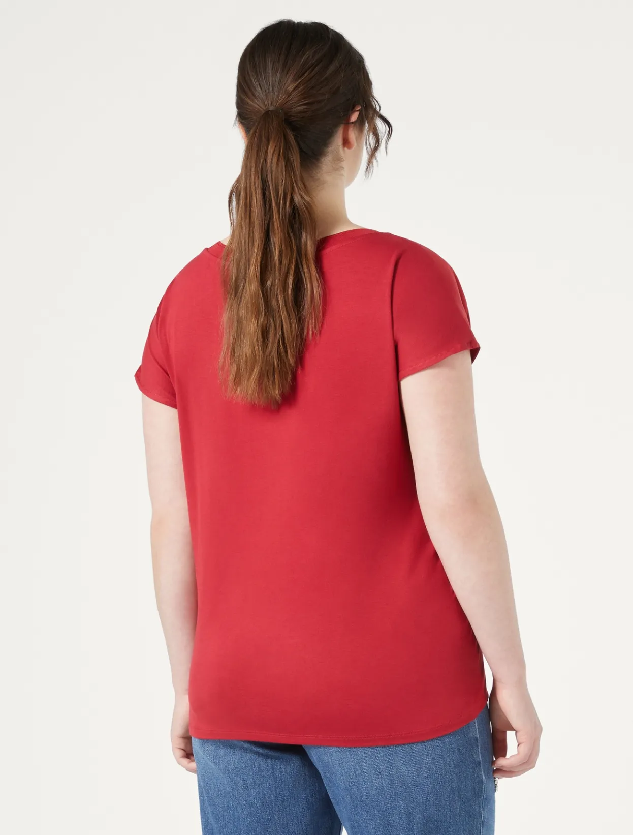 Tops & T-Shirts | Tops & T-Shirts | Marina Rinaldi Crepe jersey T-shirt RED