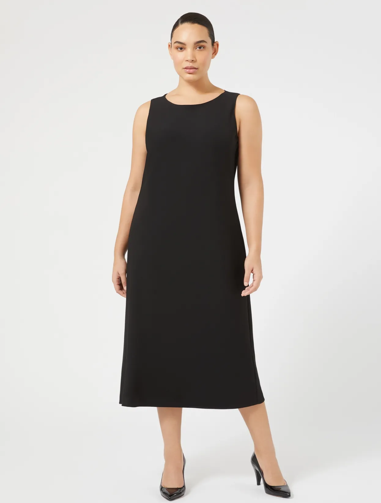 Dresses | Dresses | Marina Rinaldi Crêpe satin dress BLACK