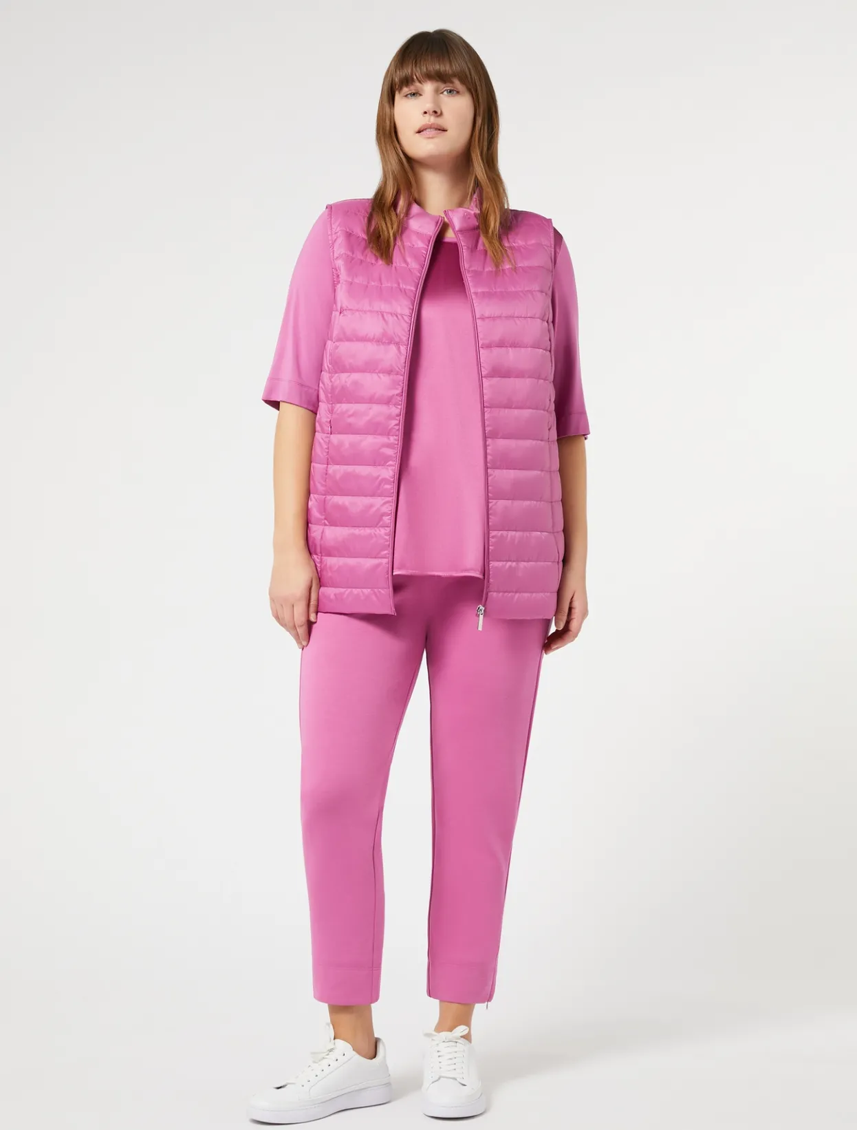 Trousers & Jeans | Trousers & Jeans | Marina Rinaldi Double-faced jersey trousers PINK