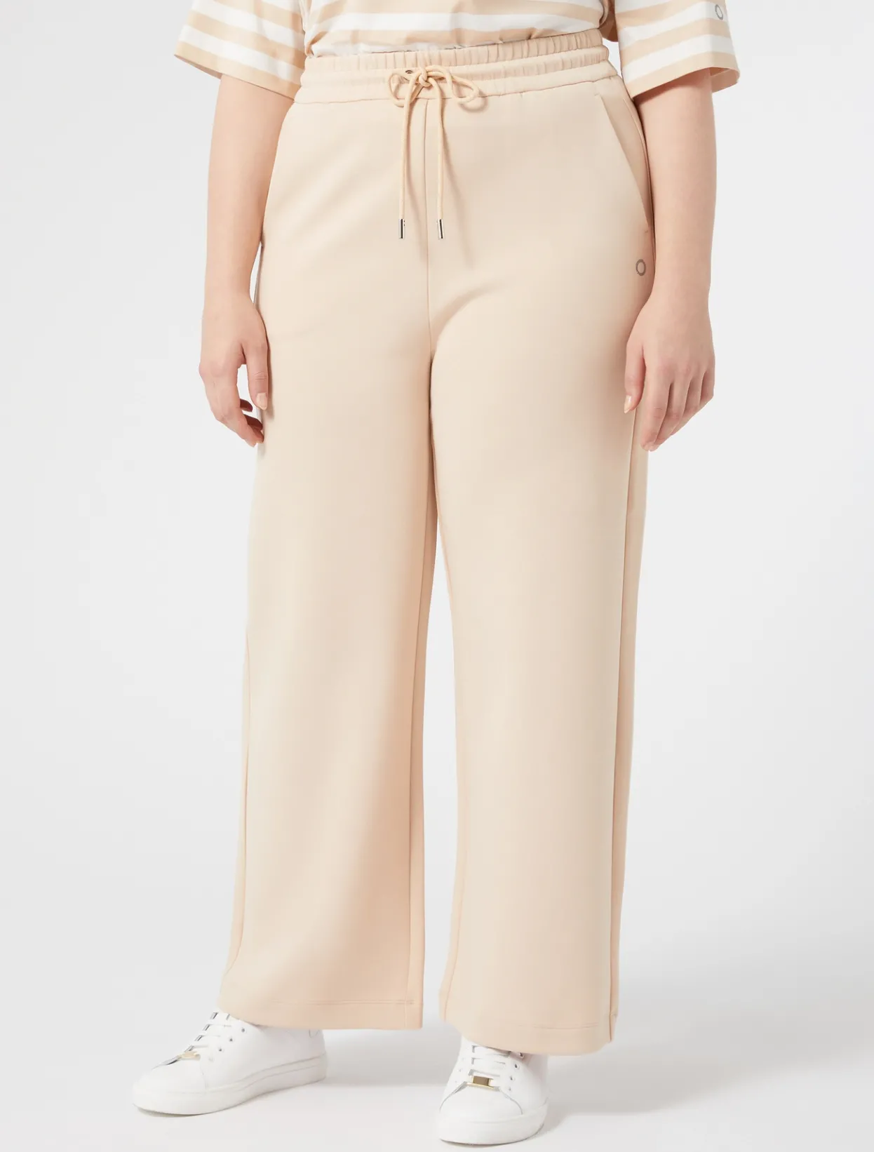 Trousers & Jeans | Trousers & Jeans | Marina Rinaldi Double-faced jersey trousers PINK