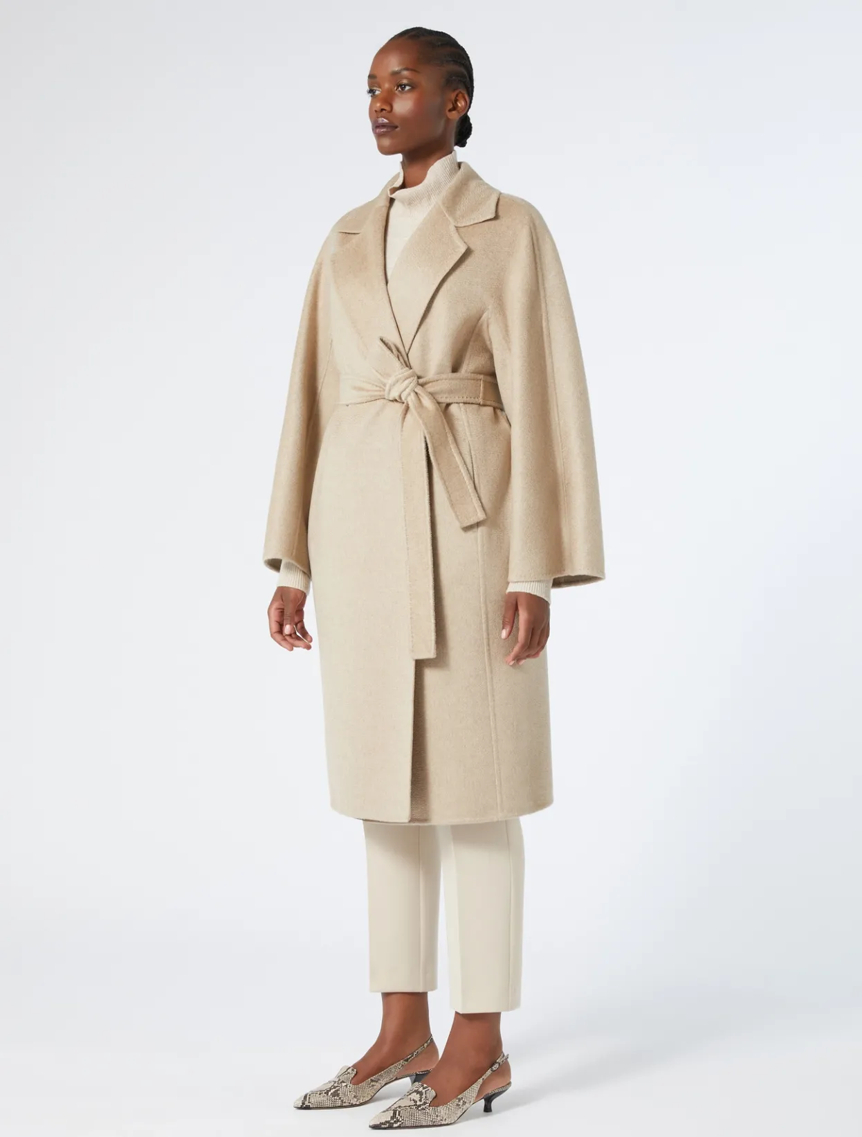 Coats | Coats | Marina Rinaldi Double-faced pure cashmere coat HAZELNUTBROWN