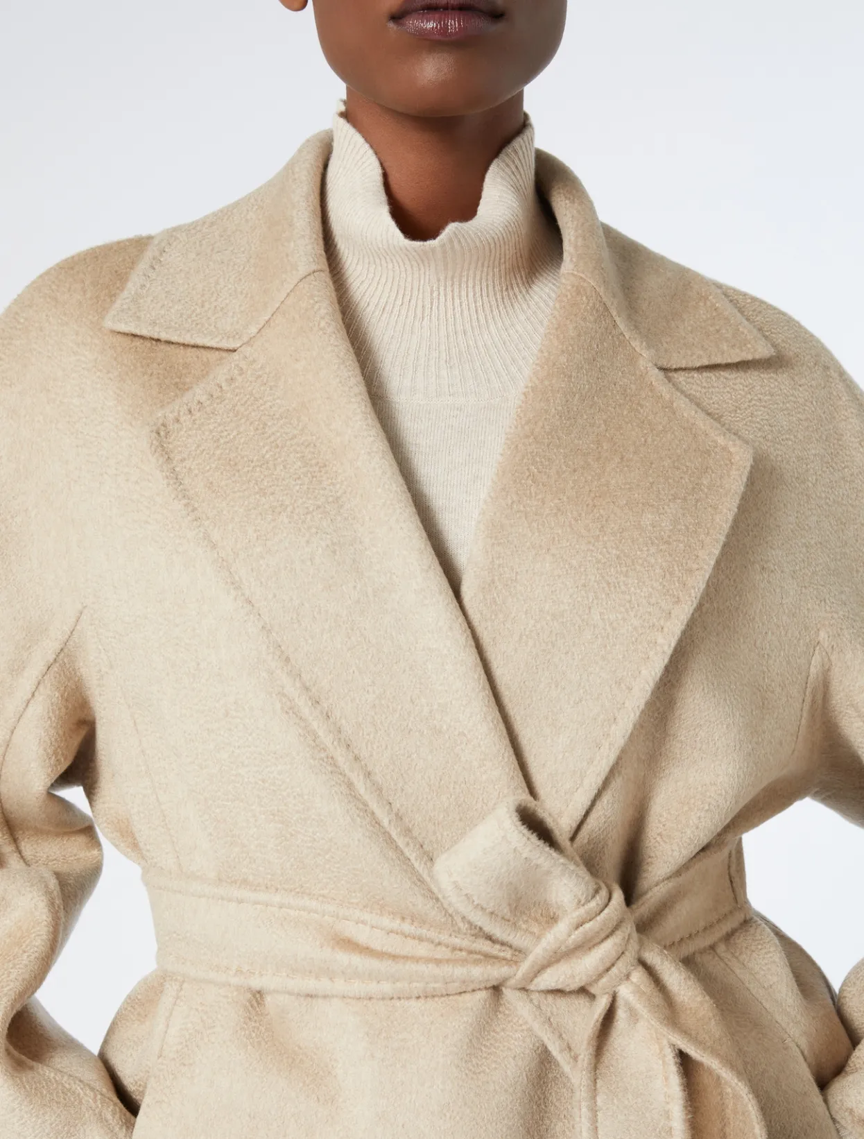 Coats | Coats | Marina Rinaldi Double-faced pure cashmere coat HAZELNUTBROWN