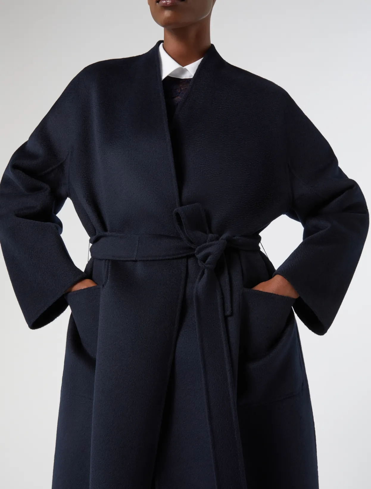 Coats | Coats | Marina Rinaldi Double-faced pure wool coat MIDNIGHTBLUE