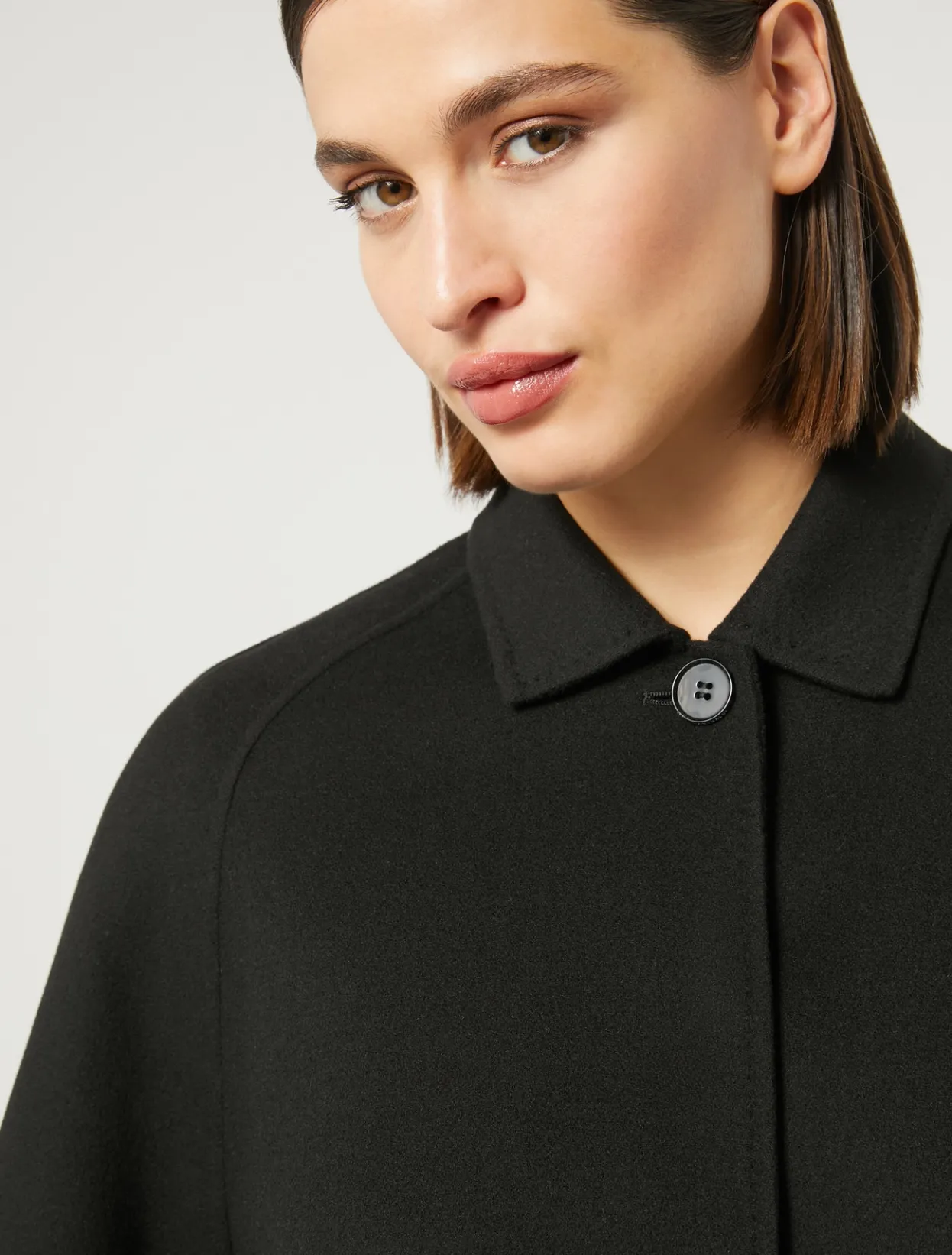 Coats | Coats | Marina Rinaldi Double-faced wool and cashmere jacket BLACK