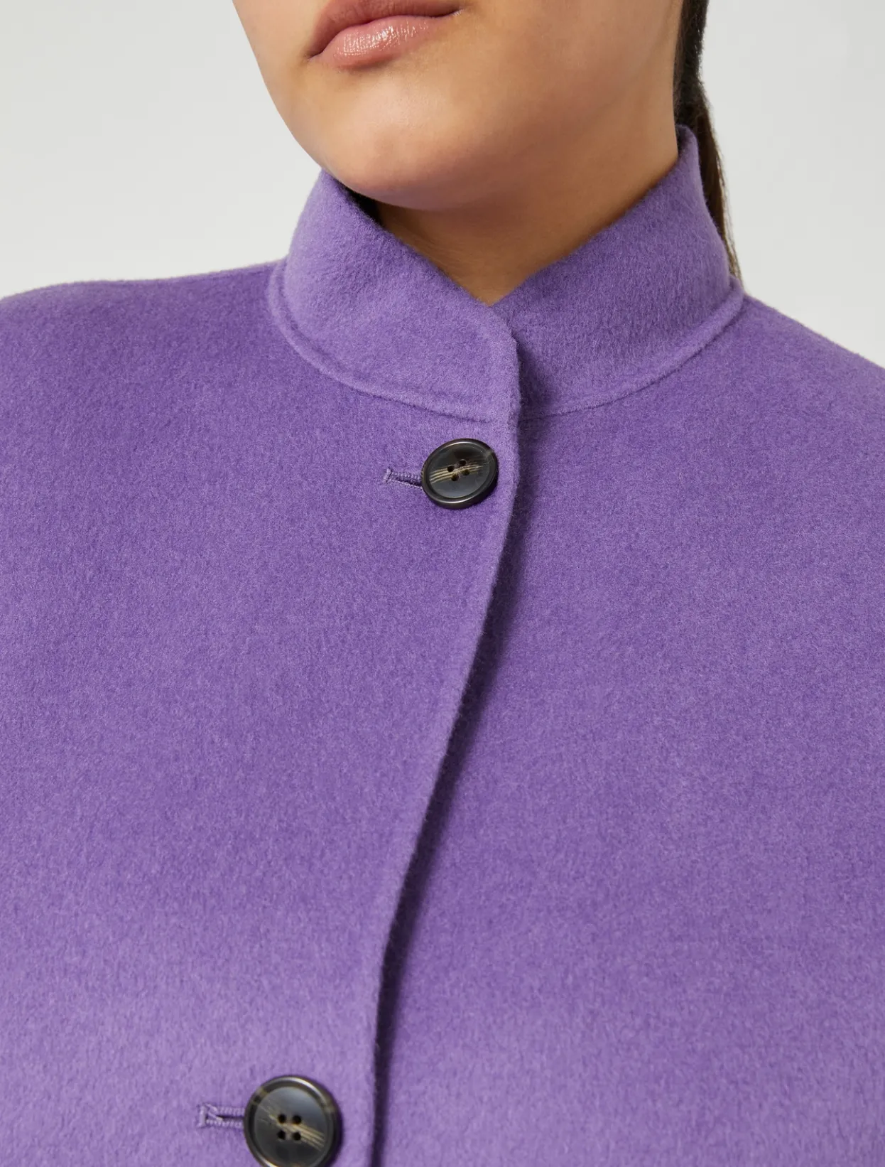 Coats | Coats | Marina Rinaldi Double-faced wool heavy jacket PURPLE