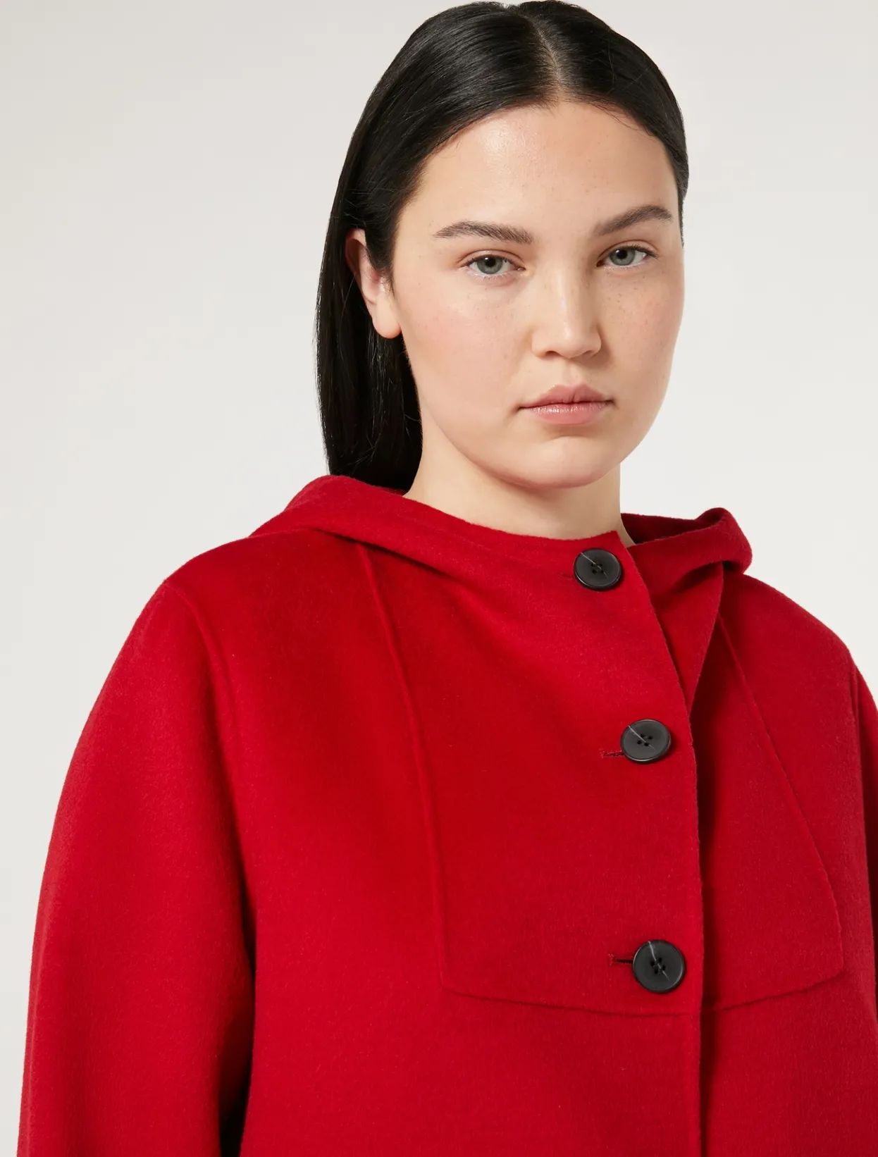 Coats | Coats | Marina Rinaldi Double-faced wool heavy jacket RED