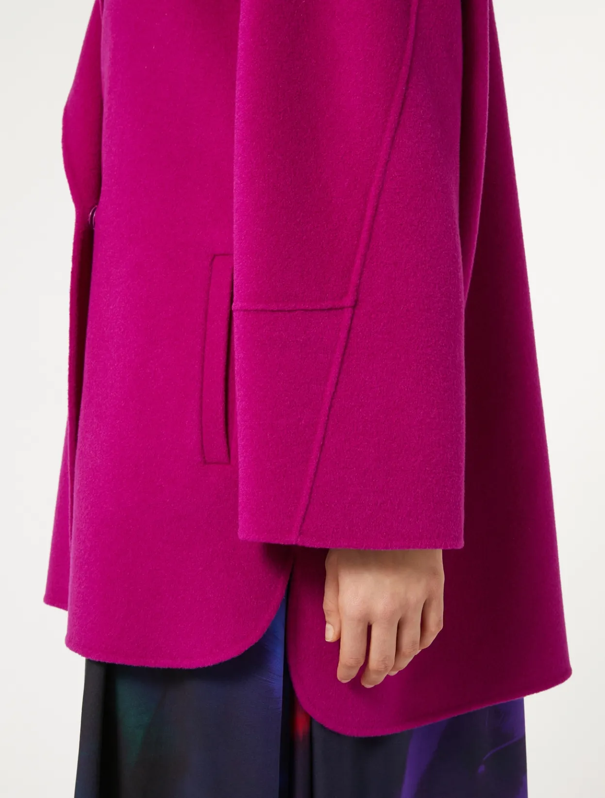 Coats | Coats | Marina Rinaldi Double-faced wool heavy jacket CYCLAMEN