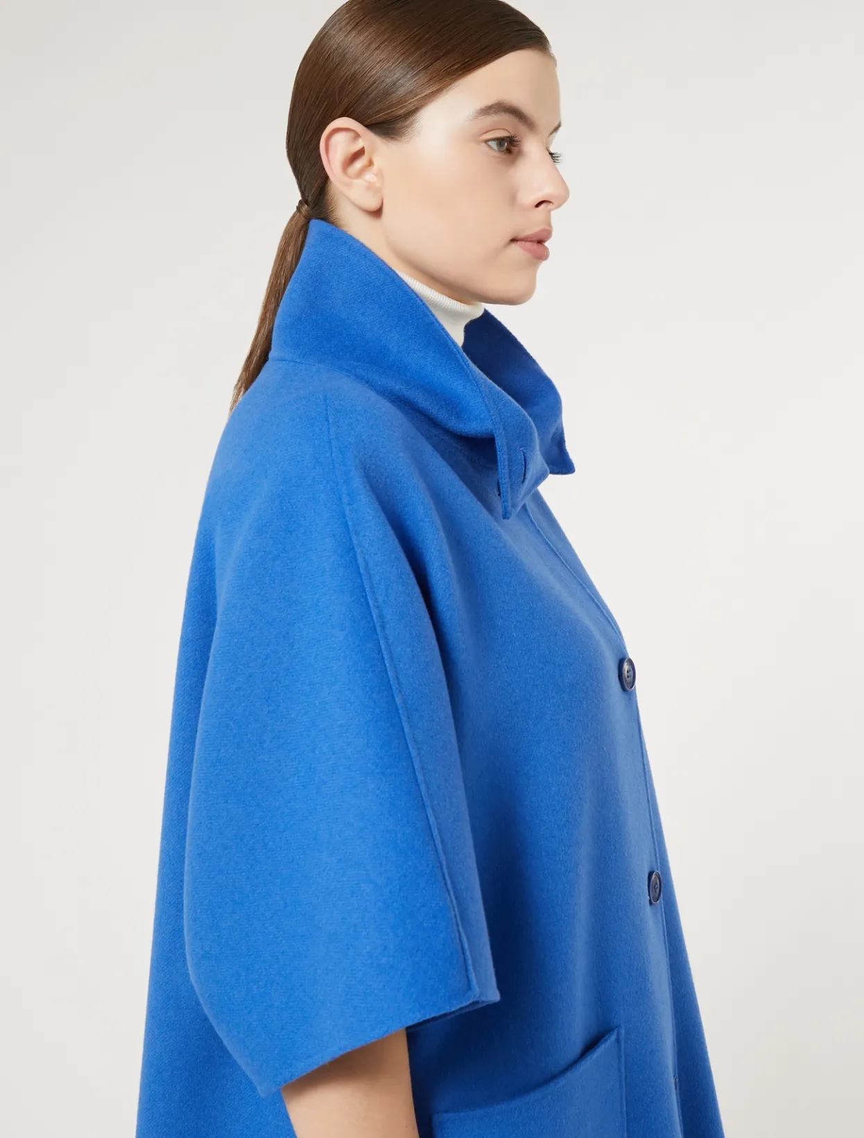 Coats | Coats | Marina Rinaldi Double-faced wool-blend cape NAVY