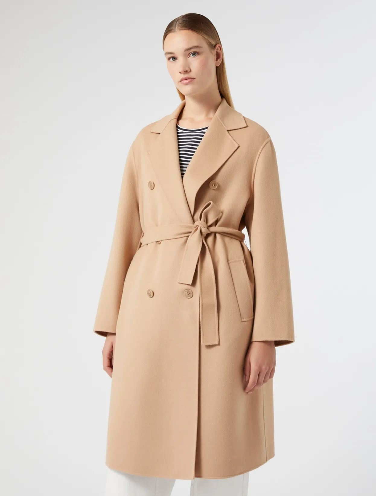 Coats | Coats | Marina Rinaldi Double-faced wool-blend coat CAMEL