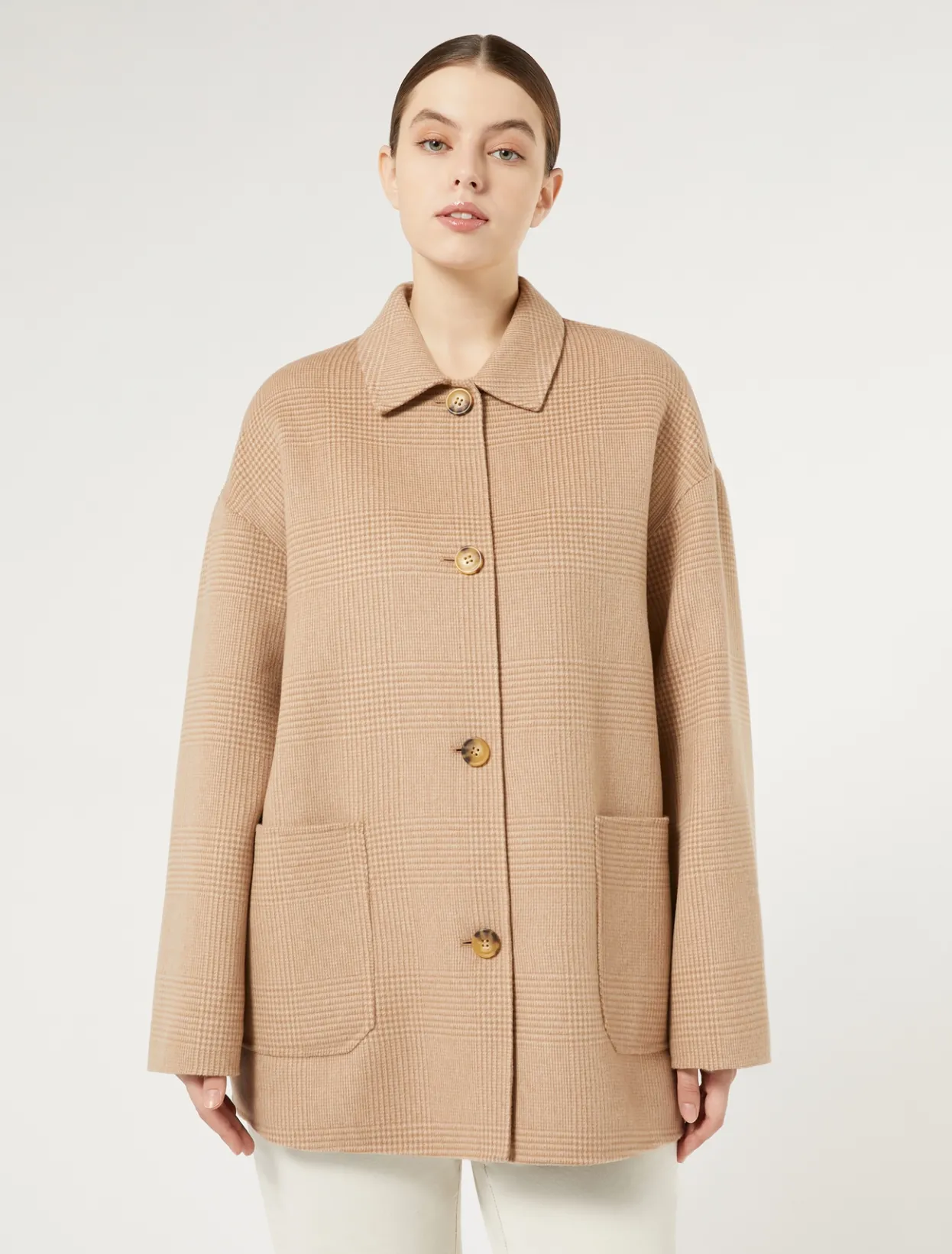 Coats | Coats | Marina Rinaldi Double-faced wool-blend coat GOLD