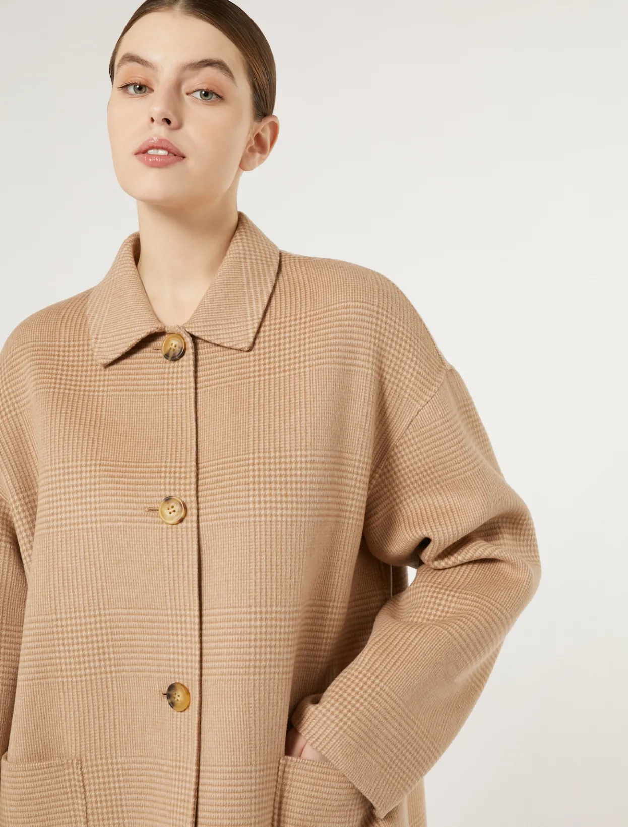 Coats | Coats | Marina Rinaldi Double-faced wool-blend coat GOLD