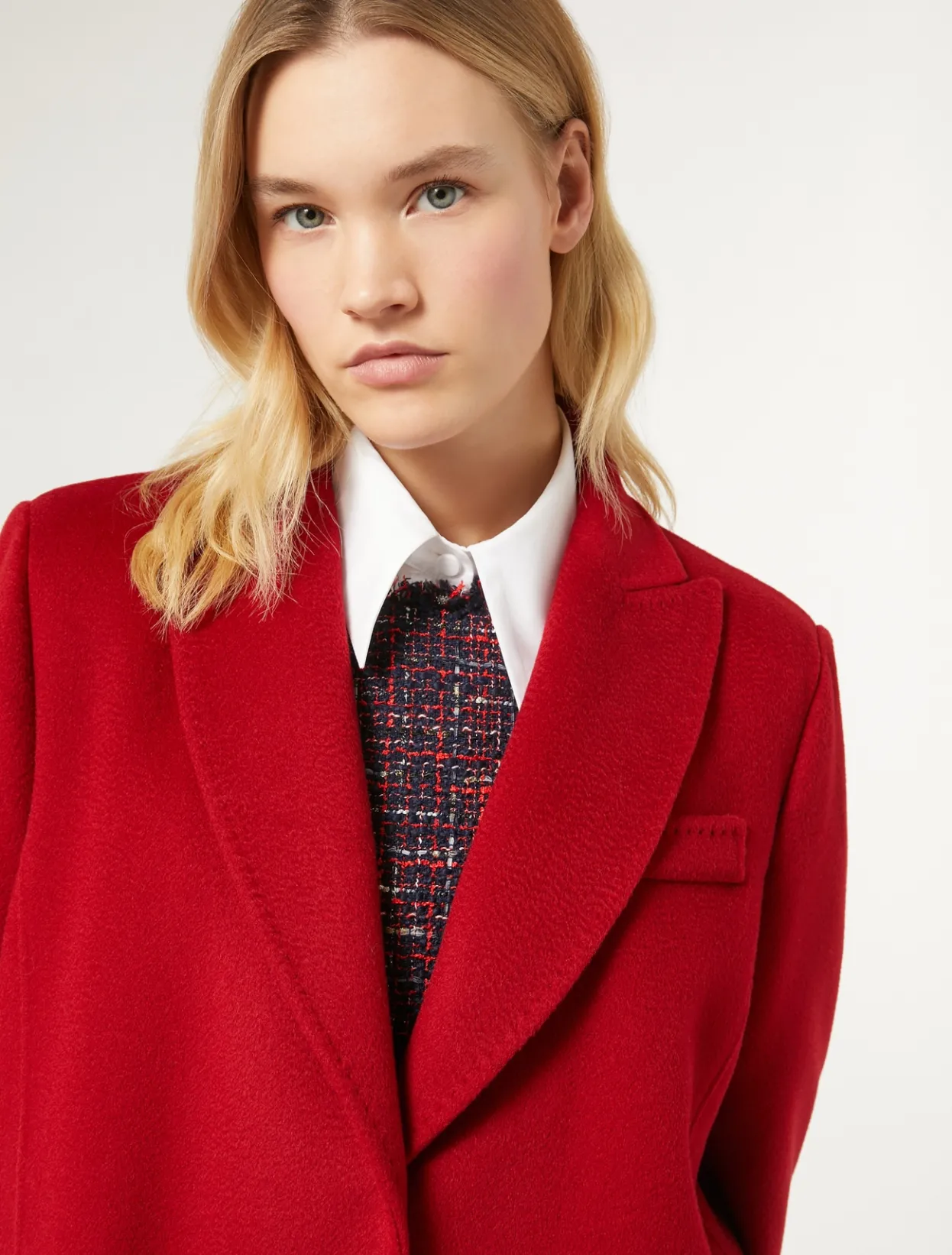 Coats | Coats | Marina Rinaldi Double-sided wool coat RED