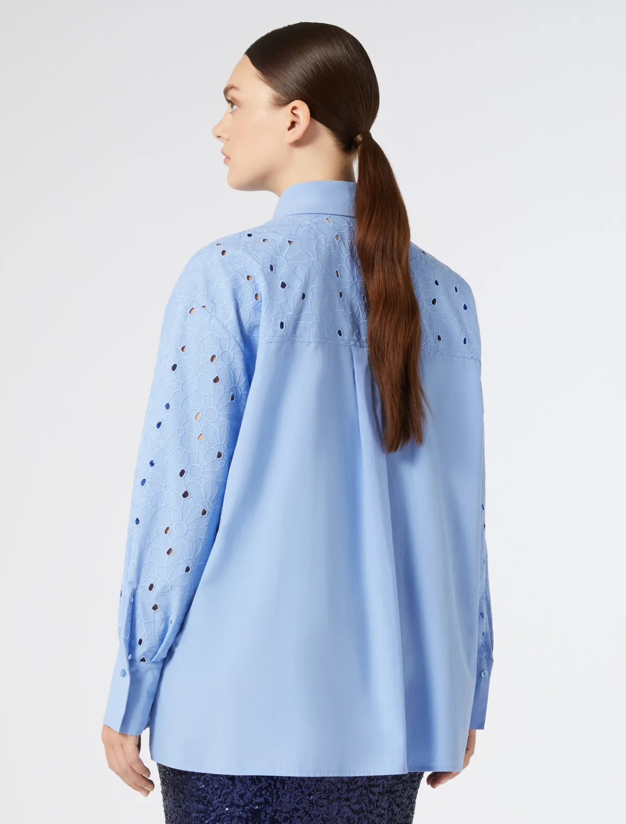 Blouses & Shirts | Blouses & Shirts | Marina Rinaldi Embroidered poplin shirt AVIO