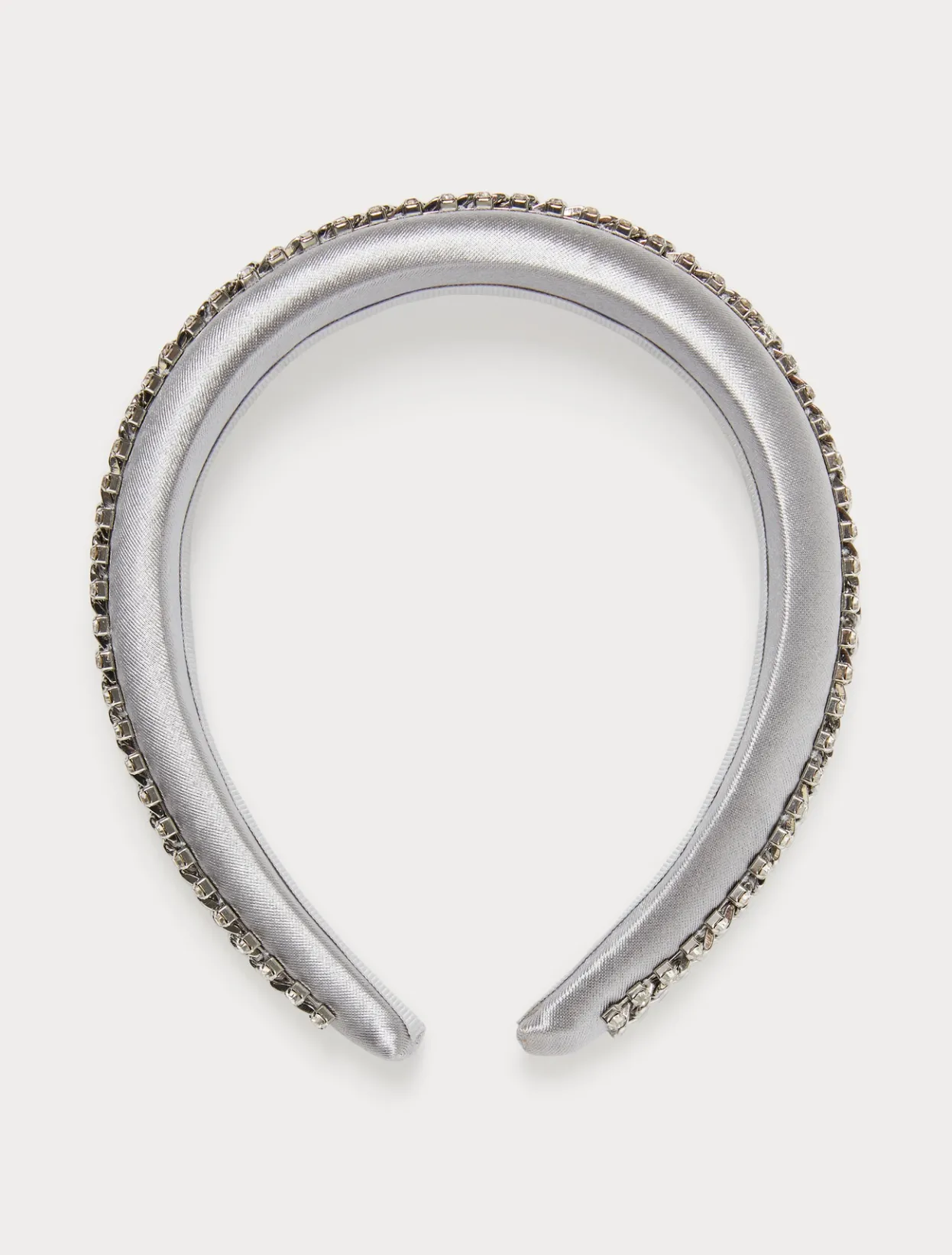 Accessories | Accessories | Marina Rinaldi Embroidered satin headband PEARLGREY