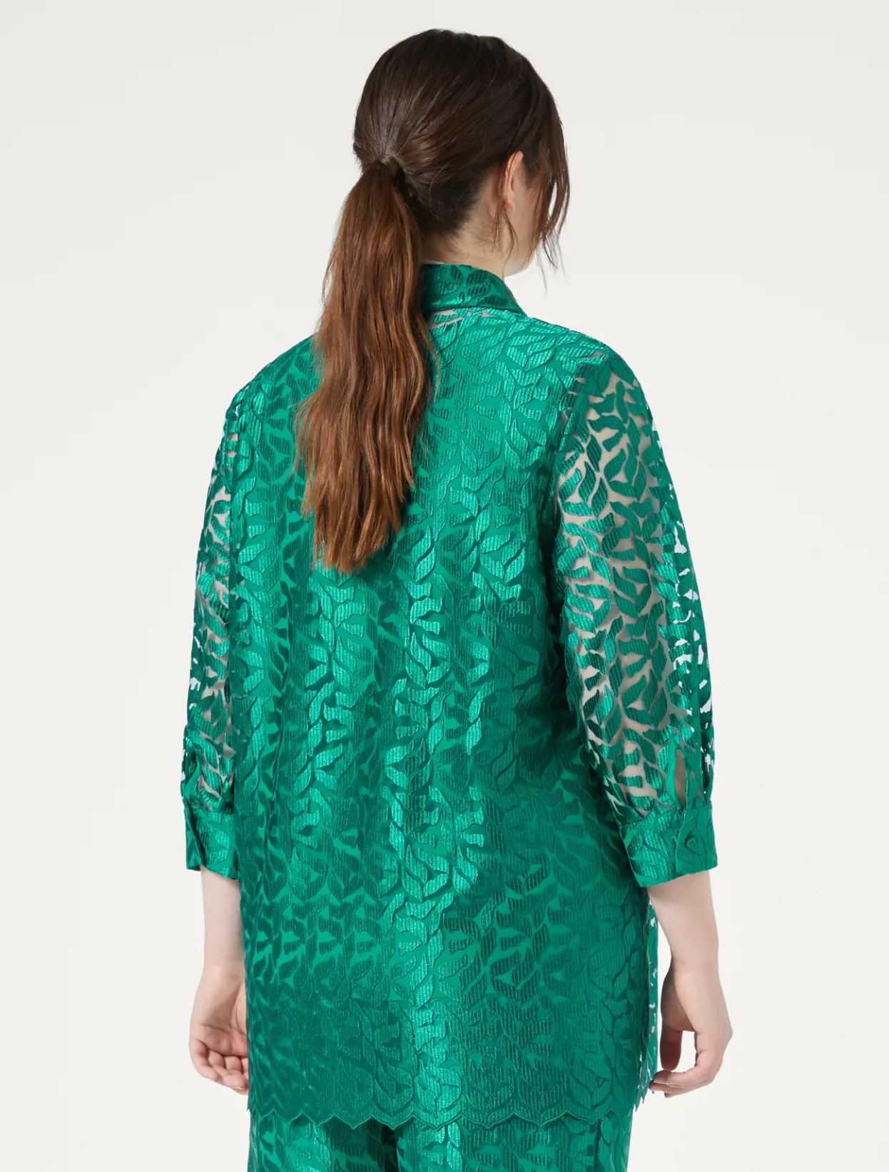 Blouses | Blouses & Shirts | Marina Rinaldi Embroidered tulle tunic JADE