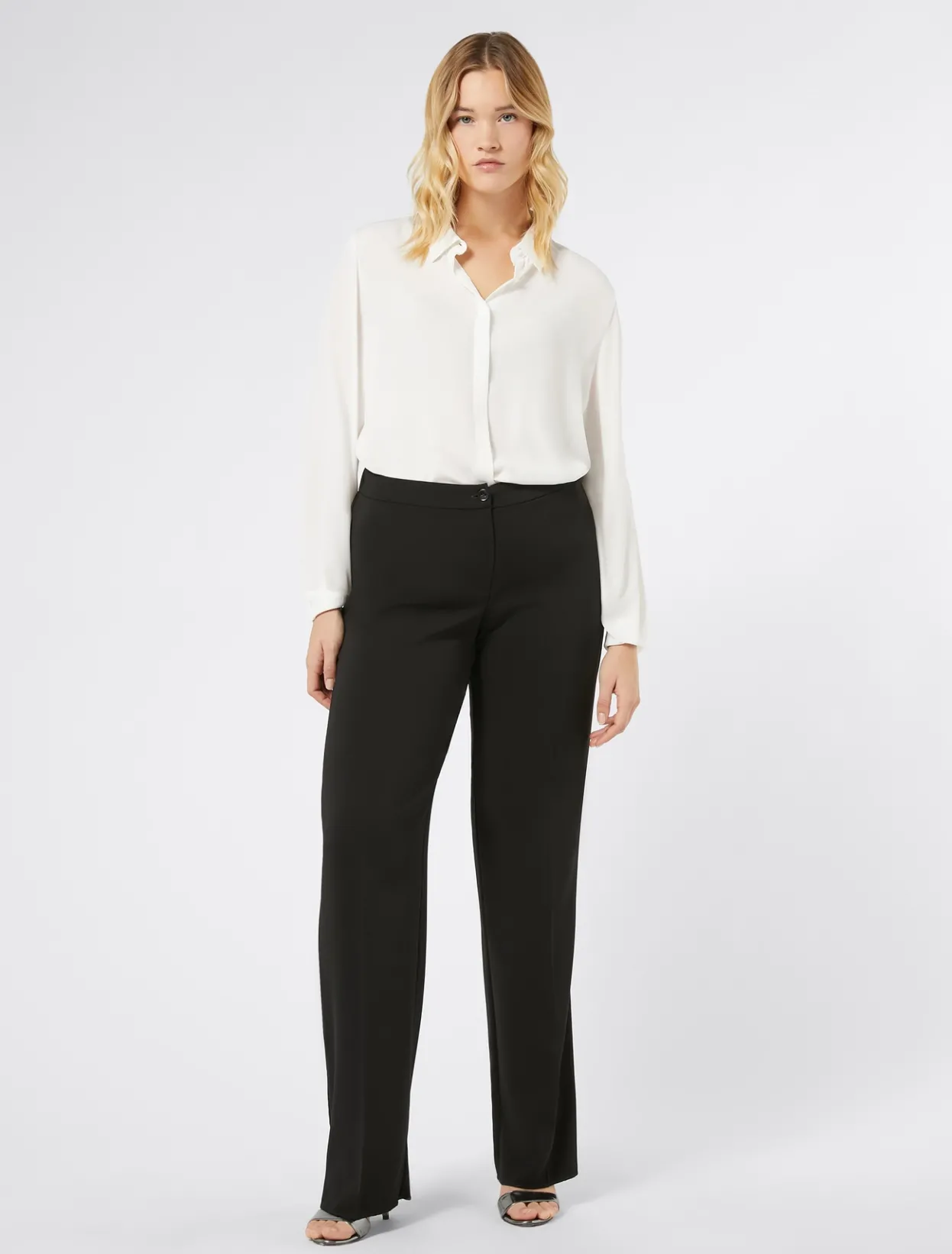 Trousers And Skirts | Trousers & Jeans | Marina Rinaldi Fluid cady trousers BLACK