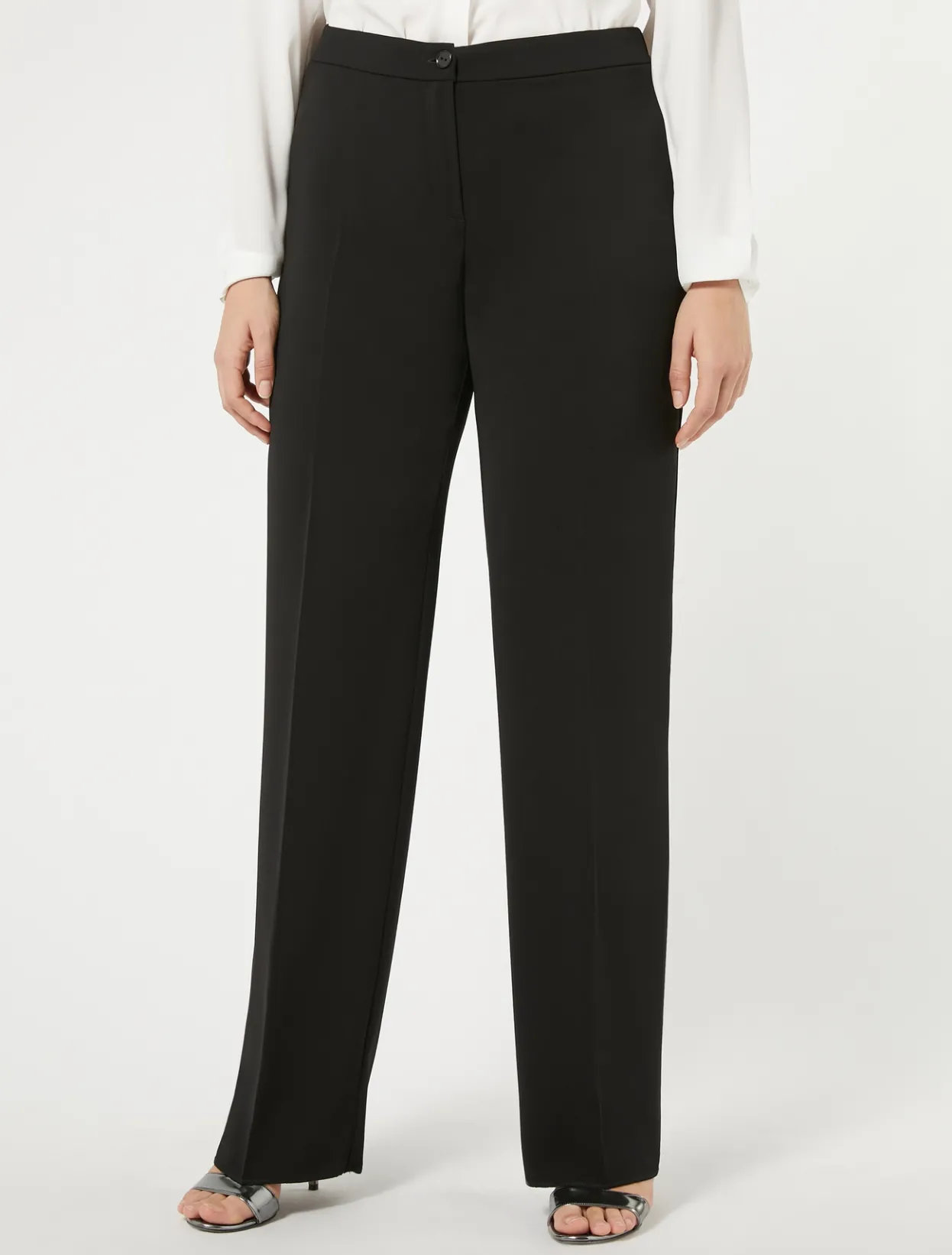 Trousers And Skirts | Trousers & Jeans | Marina Rinaldi Fluid cady trousers BLACK