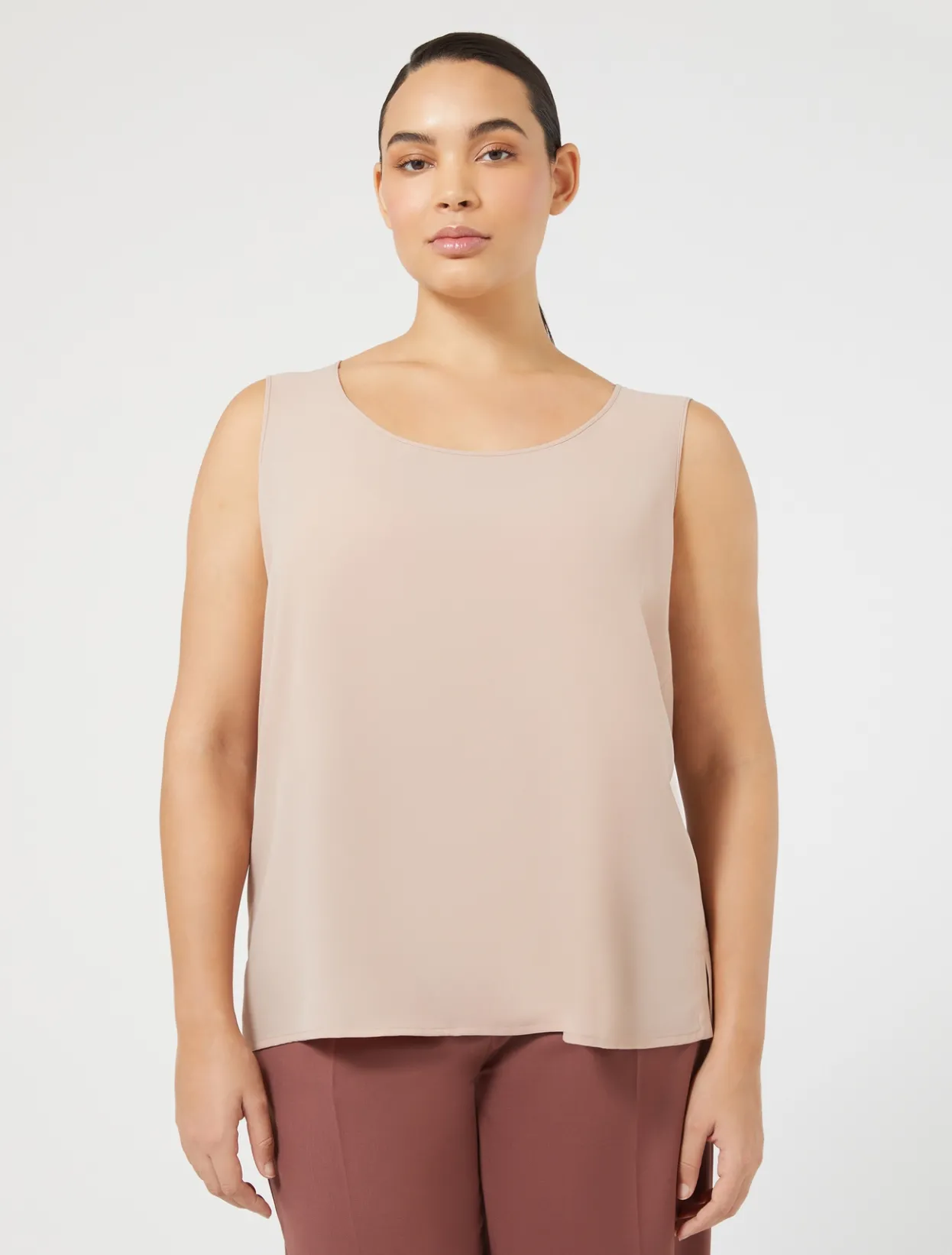 Blouses & Shirts | Blouses & Shirts | Marina Rinaldi Fluid fabric top PINK