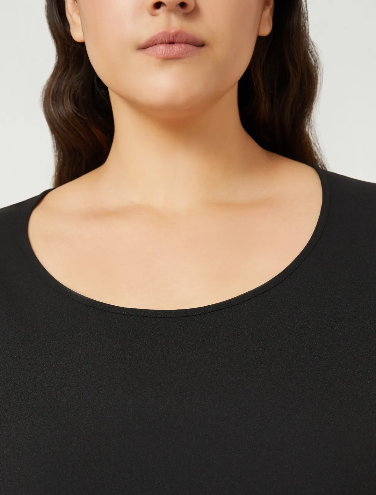 Blouses & Shirts | Blouses & Shirts | Marina Rinaldi Fluid fabric top BLACK