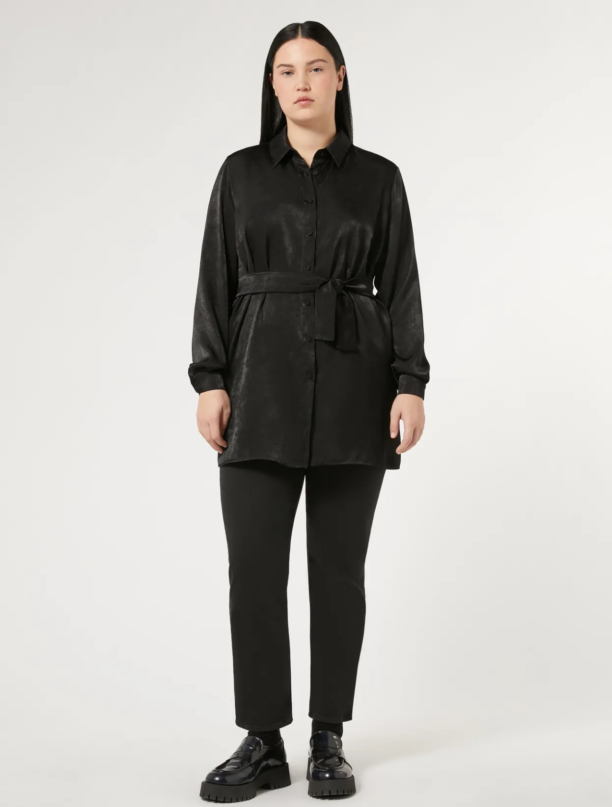 Trousers & Jeans | Trousers & Jeans | Marina Rinaldi Gabardine trousers BLACK