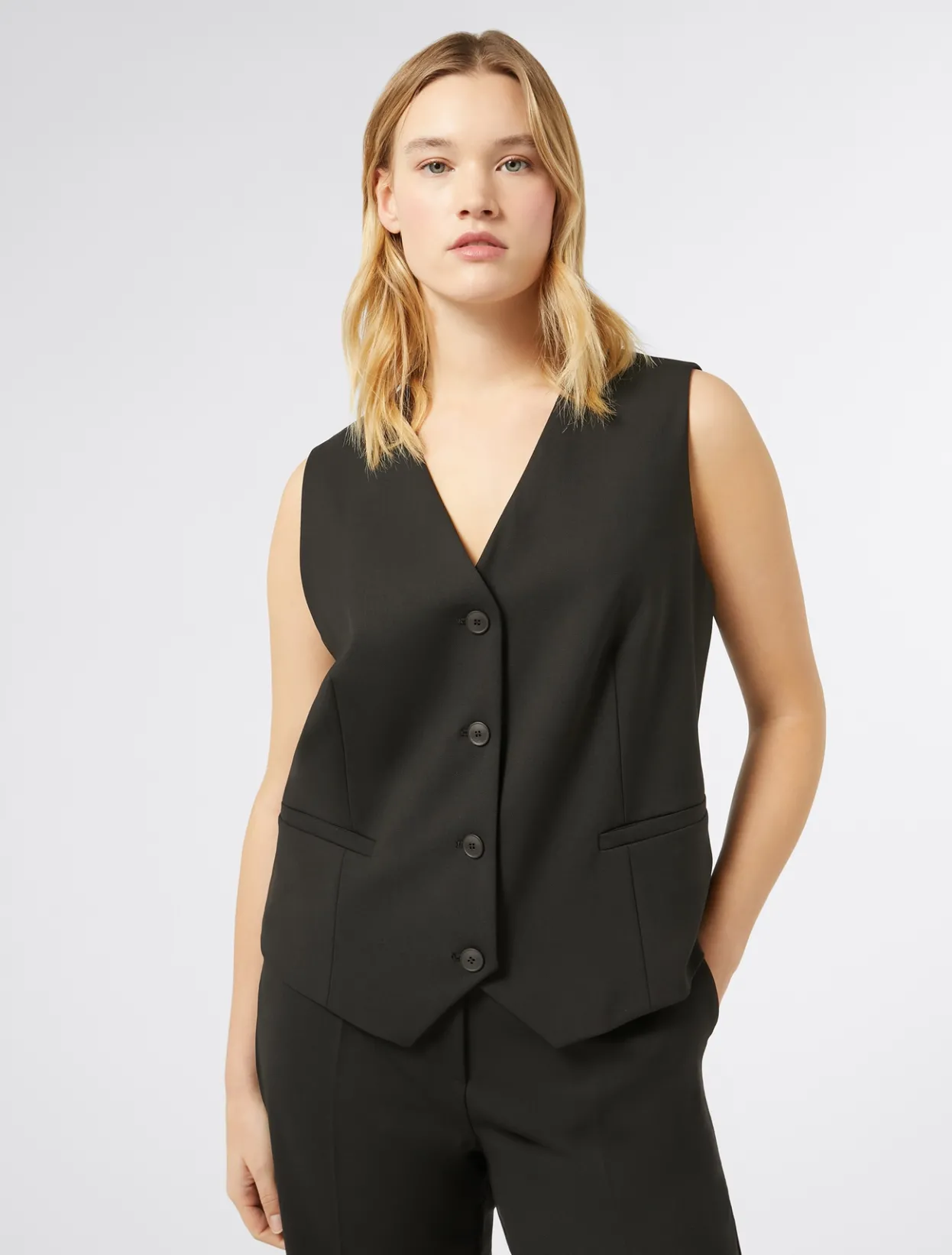 Jacket & Blazers | Jacket & Blazers | Marina Rinaldi Gabardine wool dress BLACK