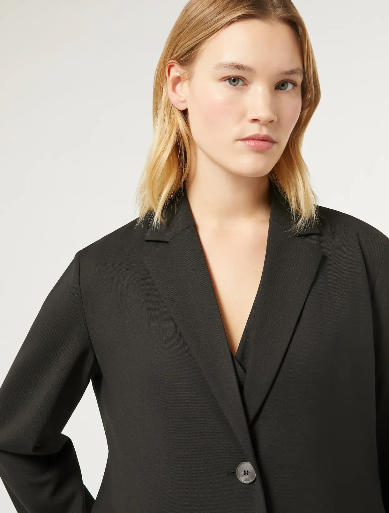 Blouses & Shirts | Blouses & Shirts | Marina Rinaldi Gabardine wool tunic jacket BLACK