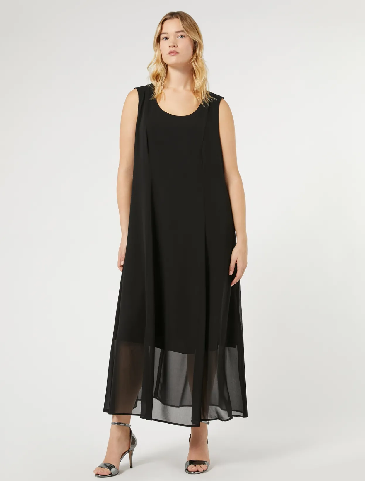 Dresses | Dresses | Marina Rinaldi Georgette dress BLACK