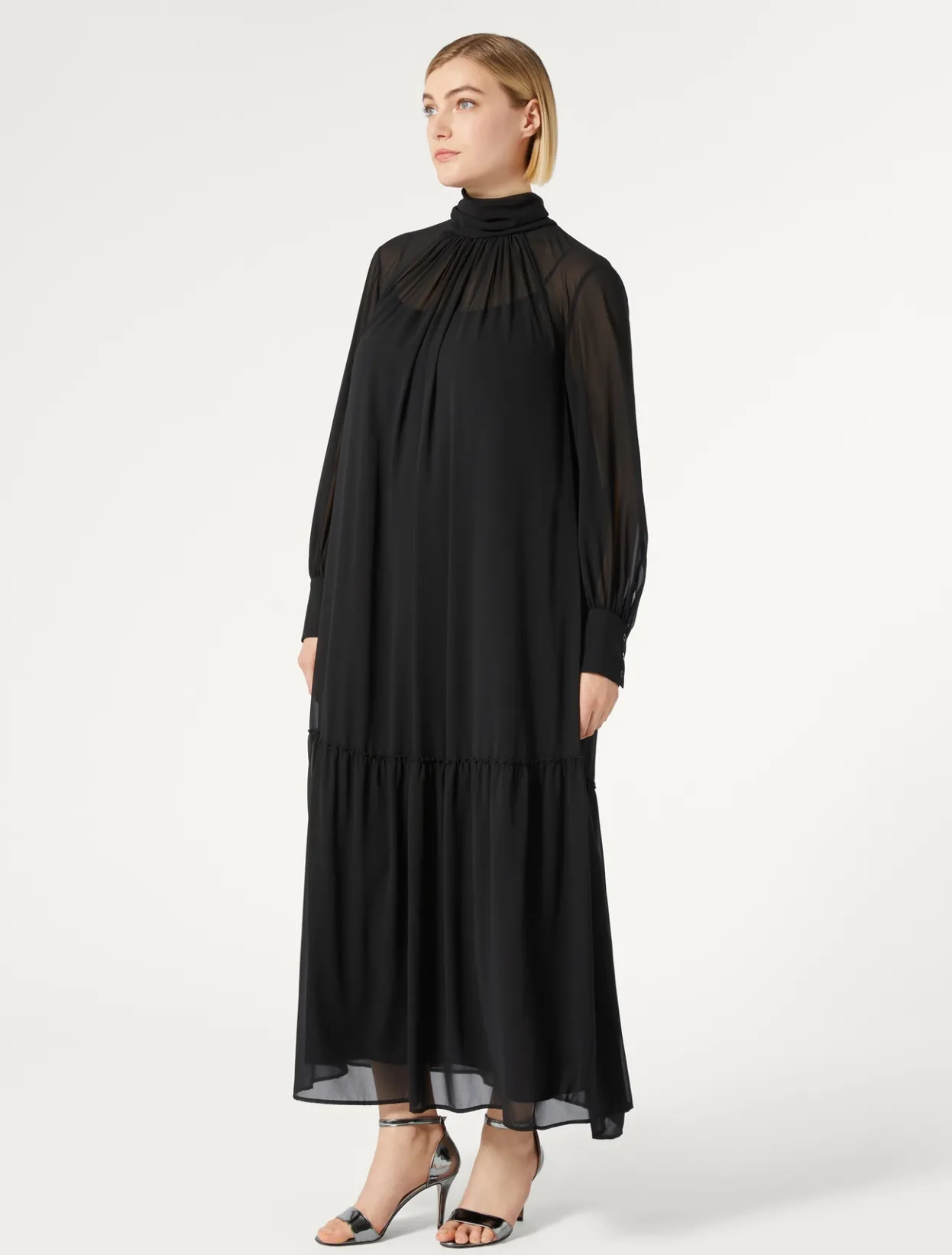 Dresses | Dresses | Marina Rinaldi Georgette dress BLACK