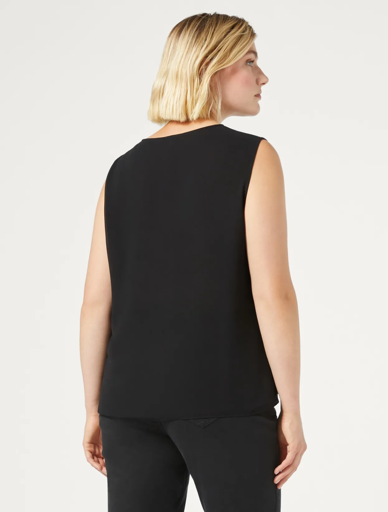 Blouses | Blouses & Shirts | Marina Rinaldi Georgette top BLACK